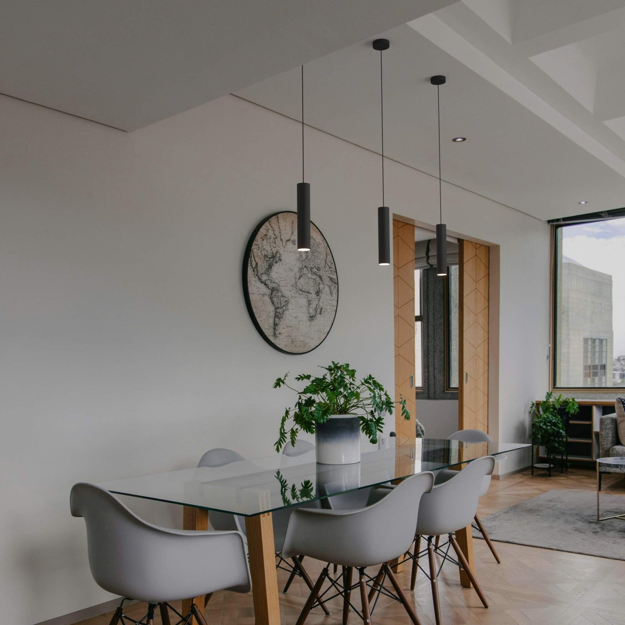 Lámpara colgante minimalista "Bila 300" - GU10