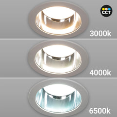 Downlight LED IP44 potencia ajustable 20W/25W/30W - CCT - 100lm/W - Corte Ø 200mm