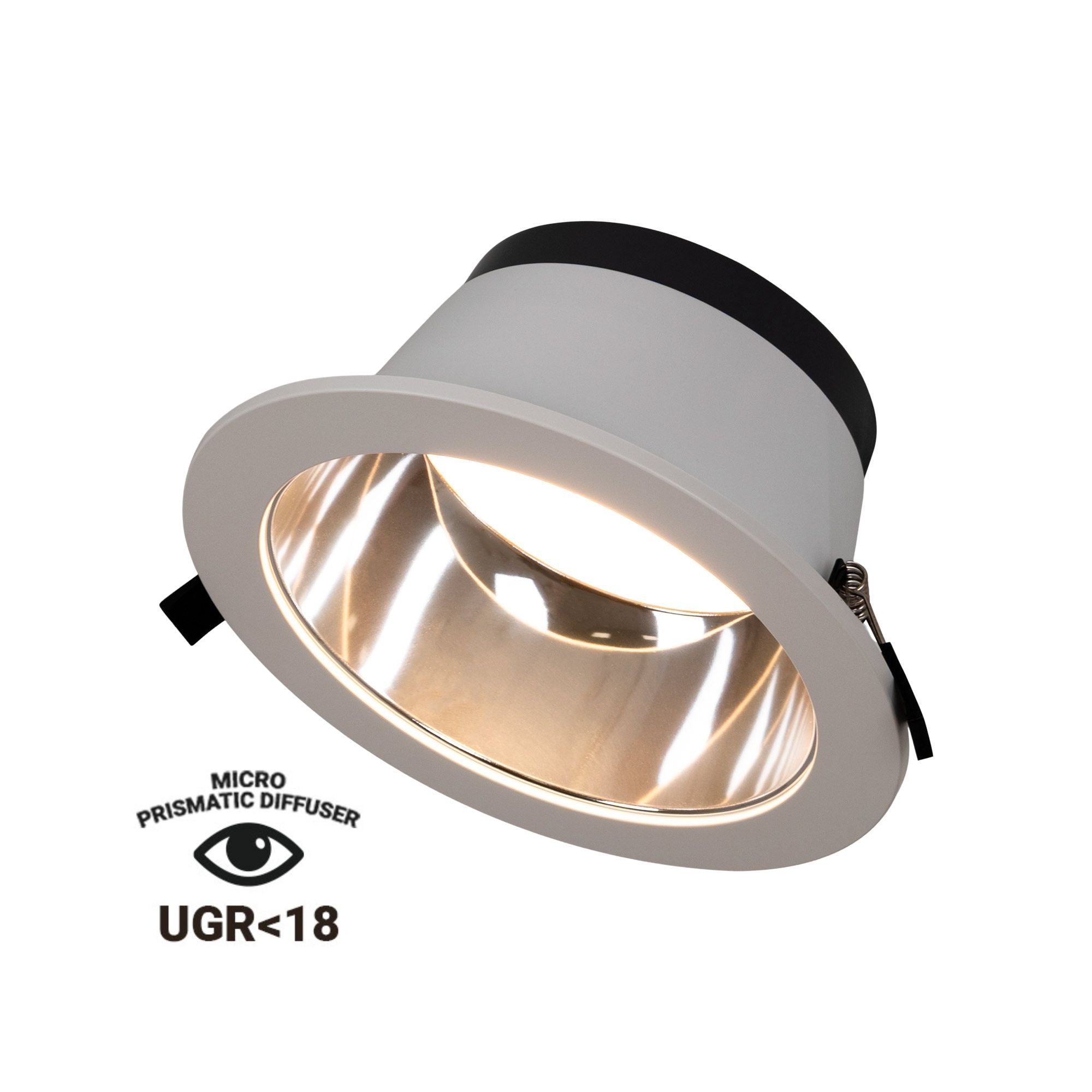 Downlight LED IP44 potencia ajustable 20W/25W/30W - CCT - 100lm/W - Corte Ø 200mm