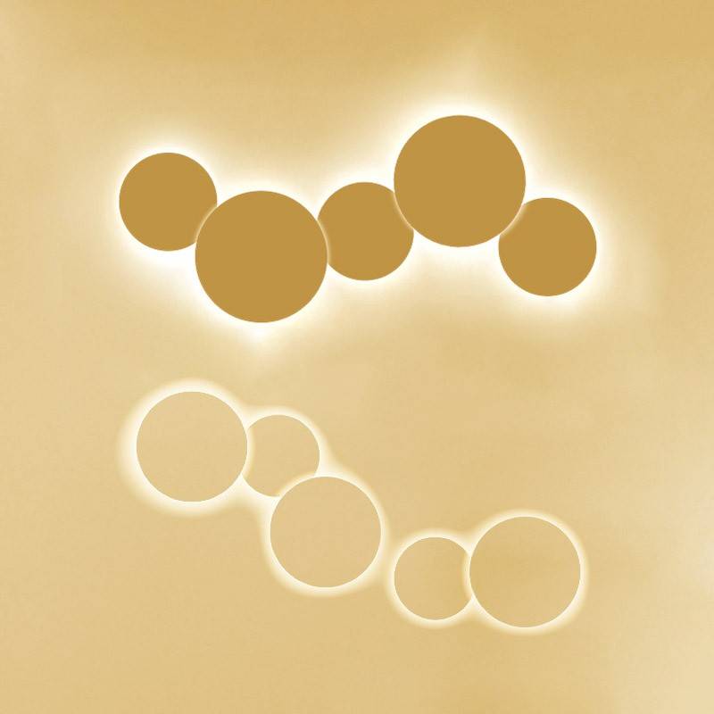 Aplique de pared circular "Eclipse" 9W - Chip Samsung - Luz cálida - IP44 - Ø 20cm