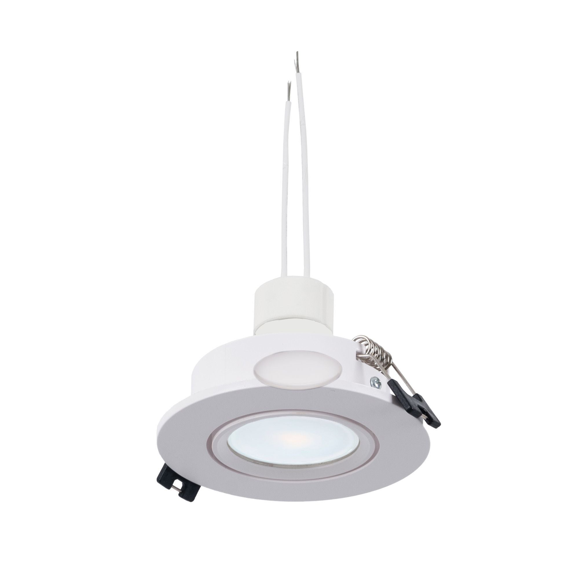 KIT x 10 - Aro downlight basculante + Bombilla GU10 5W + Casquillo GU10