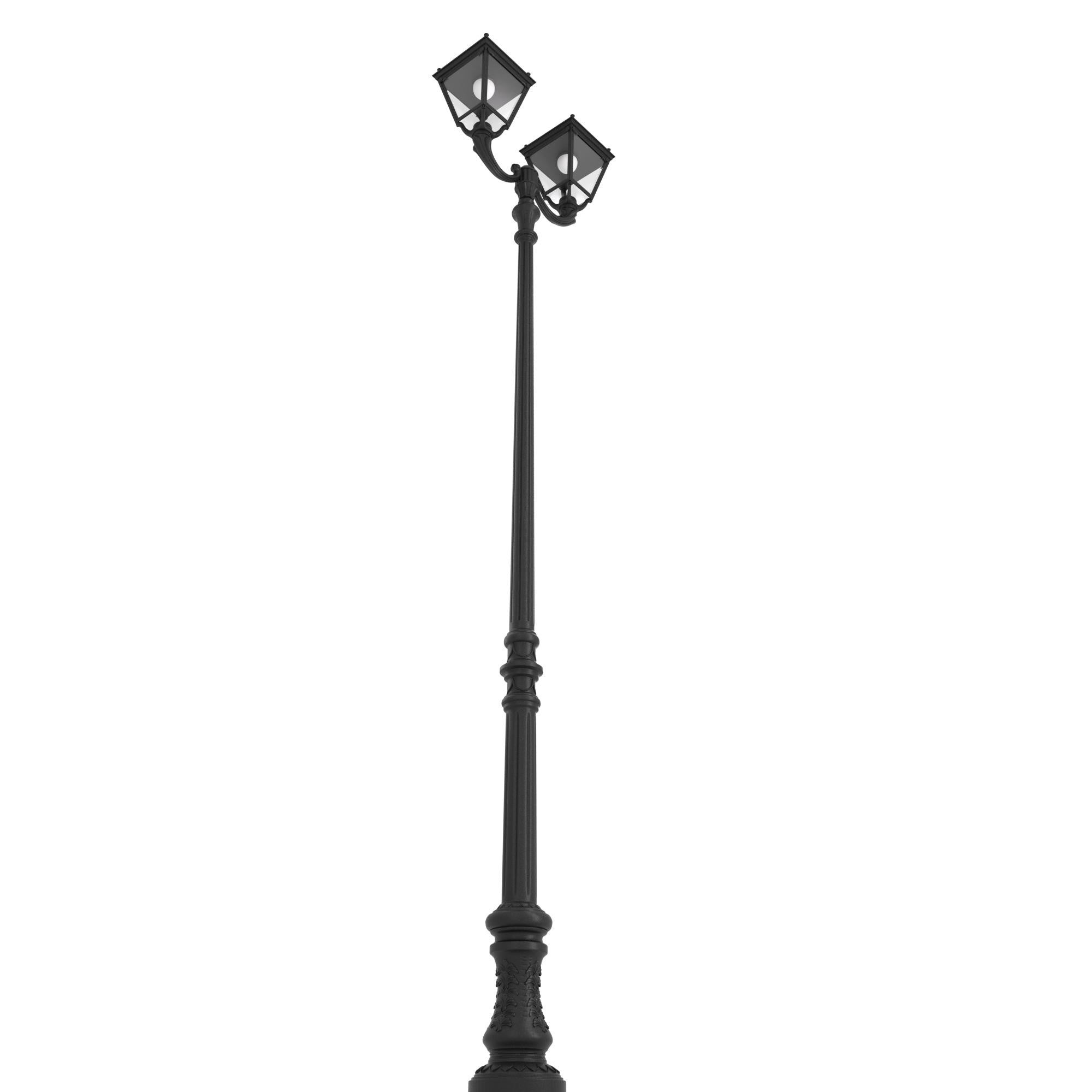 Poste de luz exterior doble Farola "TOBIA" Fumagalli - CCT - 2 x 30W - 8 opciones - E27
