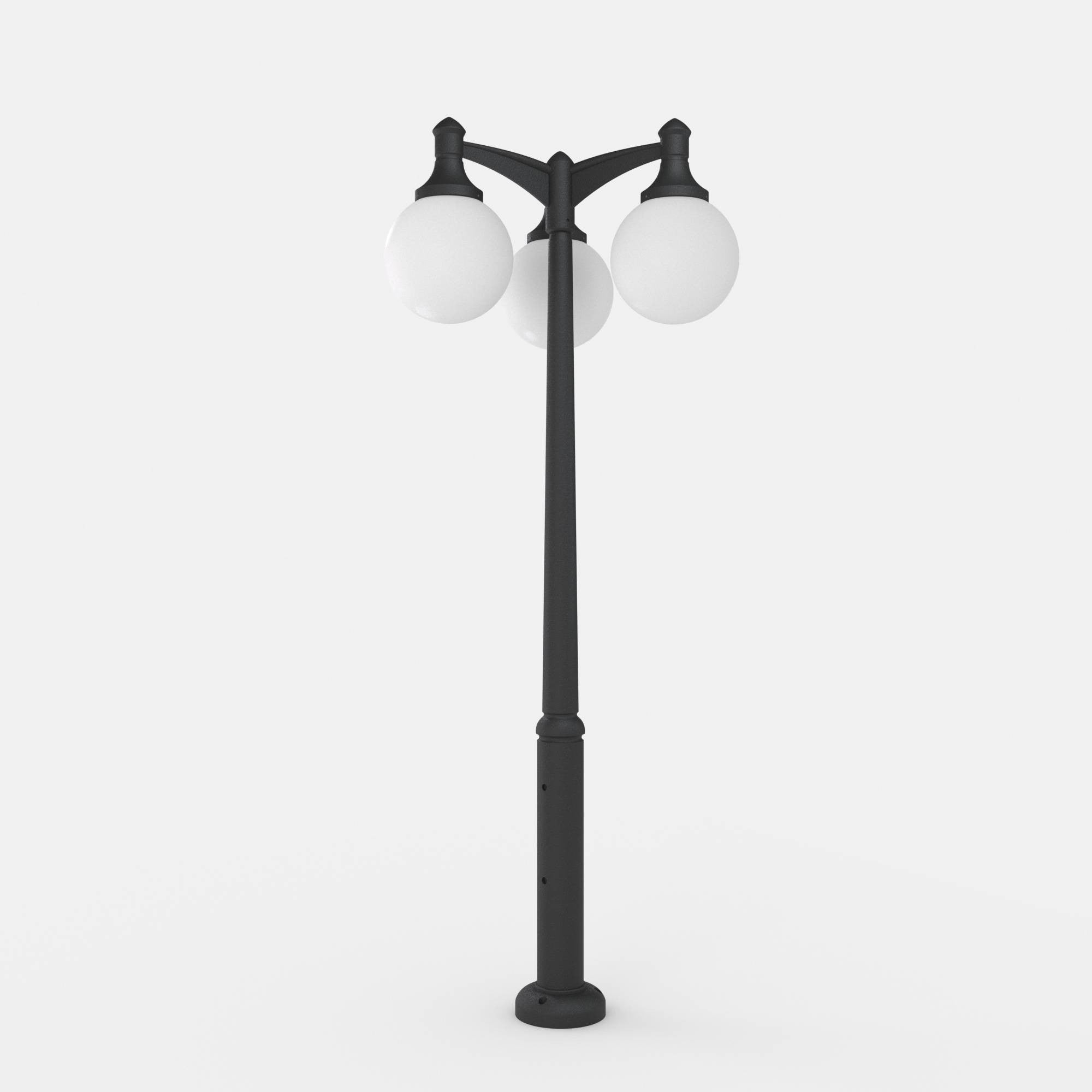 Poste Exterior de Tres Luces "GLOBE 400 MODERN" Fumagalli - 4 opciones - E27