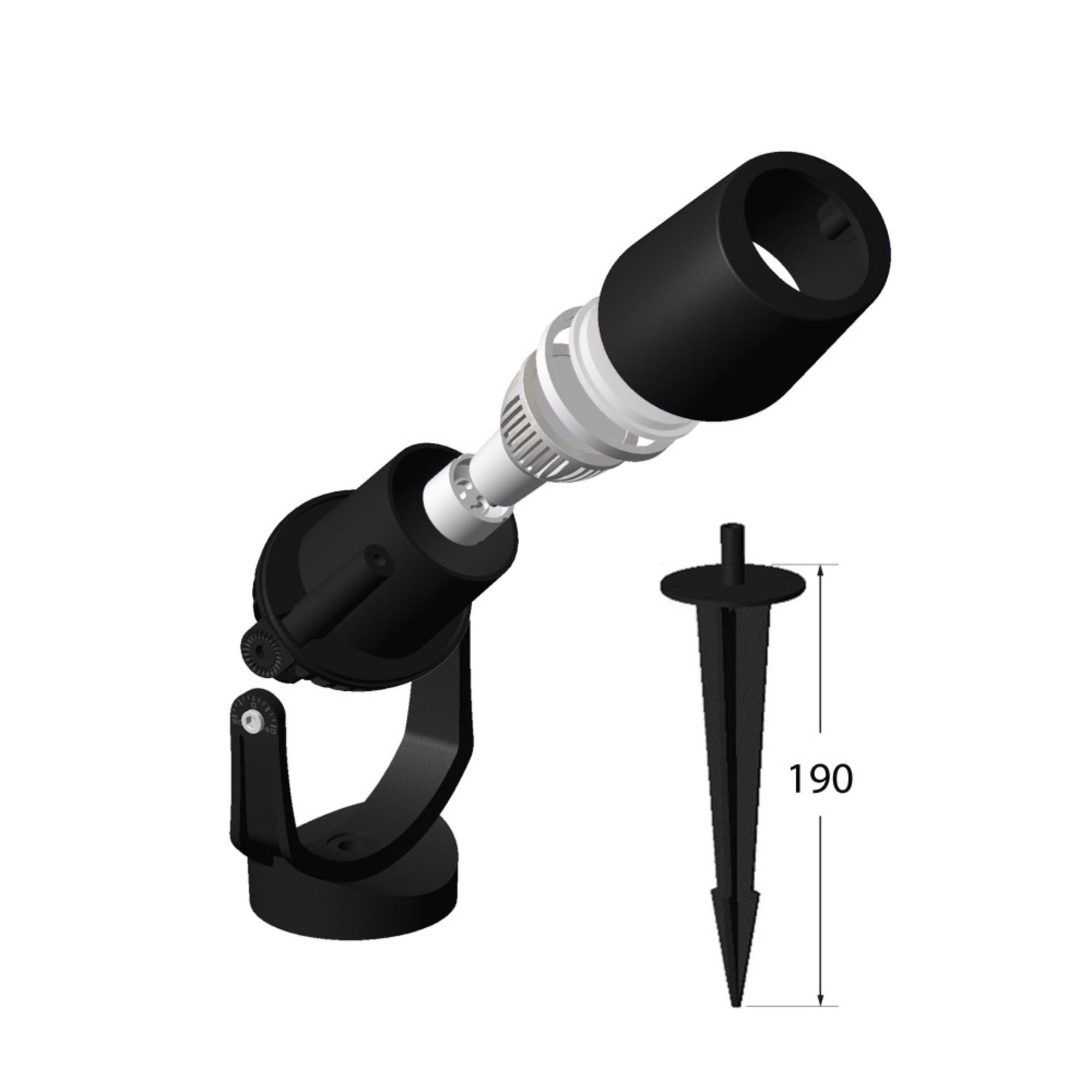 Estaca LED de jardín FUMAGALLI "MINITOMMY SPIKE" - GU10 - CCT - IP66