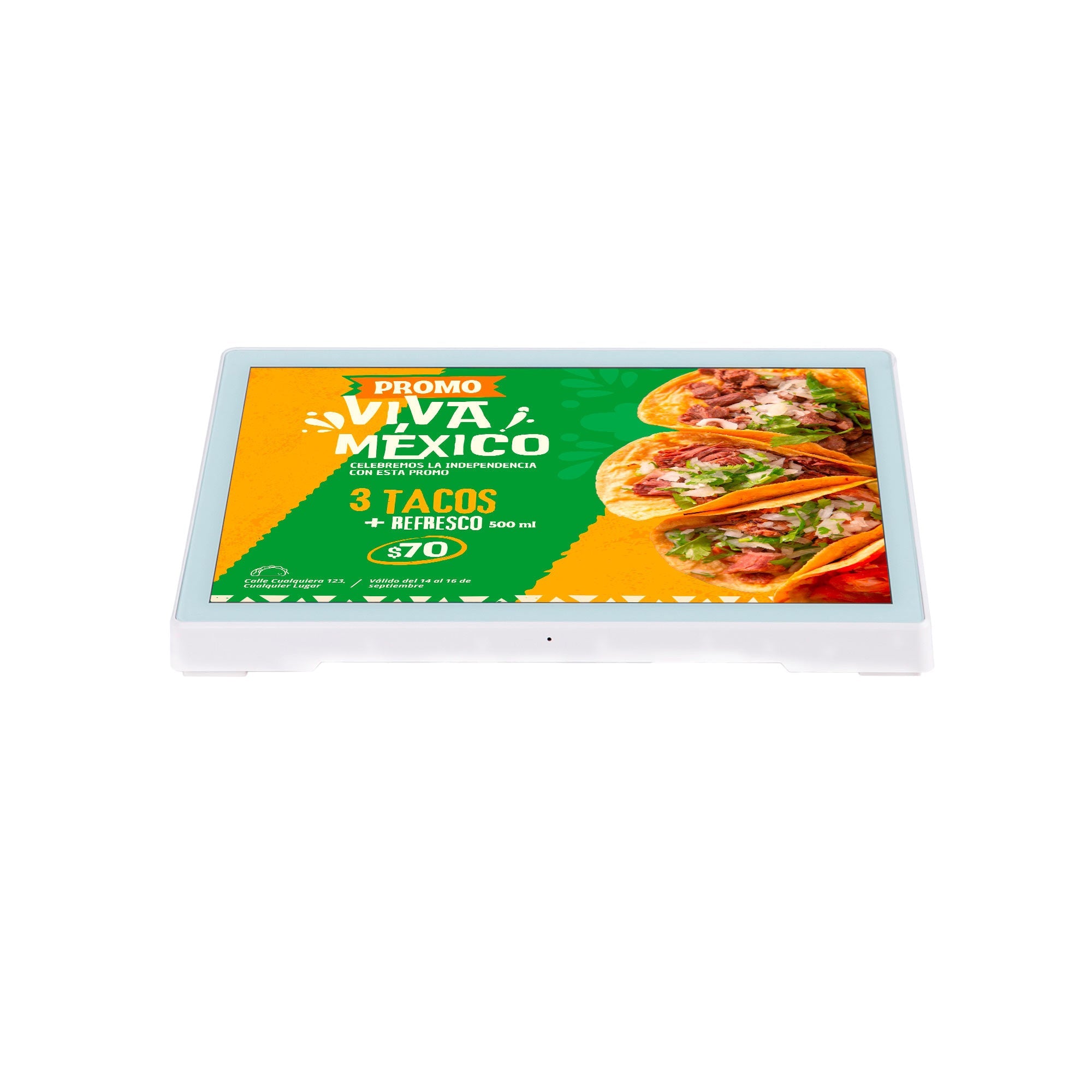 Display publicitario LCD de mesa 10.1'' - Pantalla horizontal - Táctil - Android 11