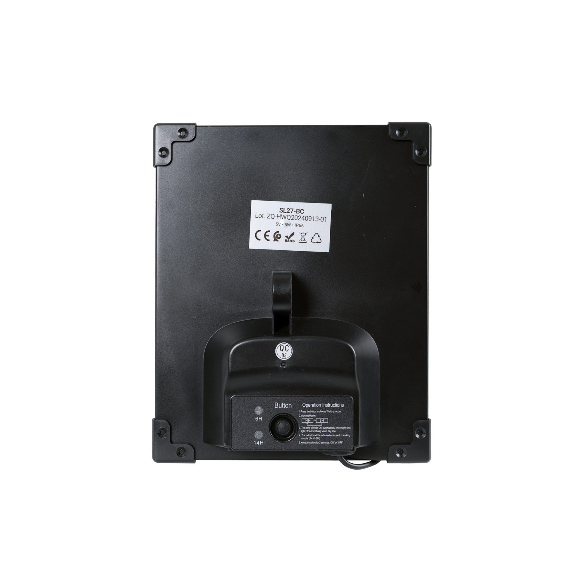 Kit x 4 focos solares exterior con panel solar - 5W - IP66 - 3000K