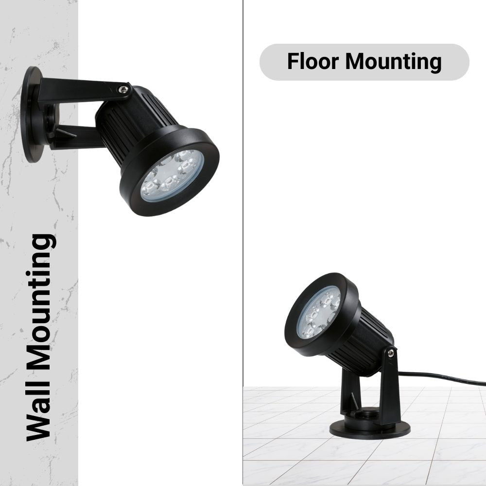Kit x 4 focos solares exterior con panel solar - 5W - IP66 - 3000K