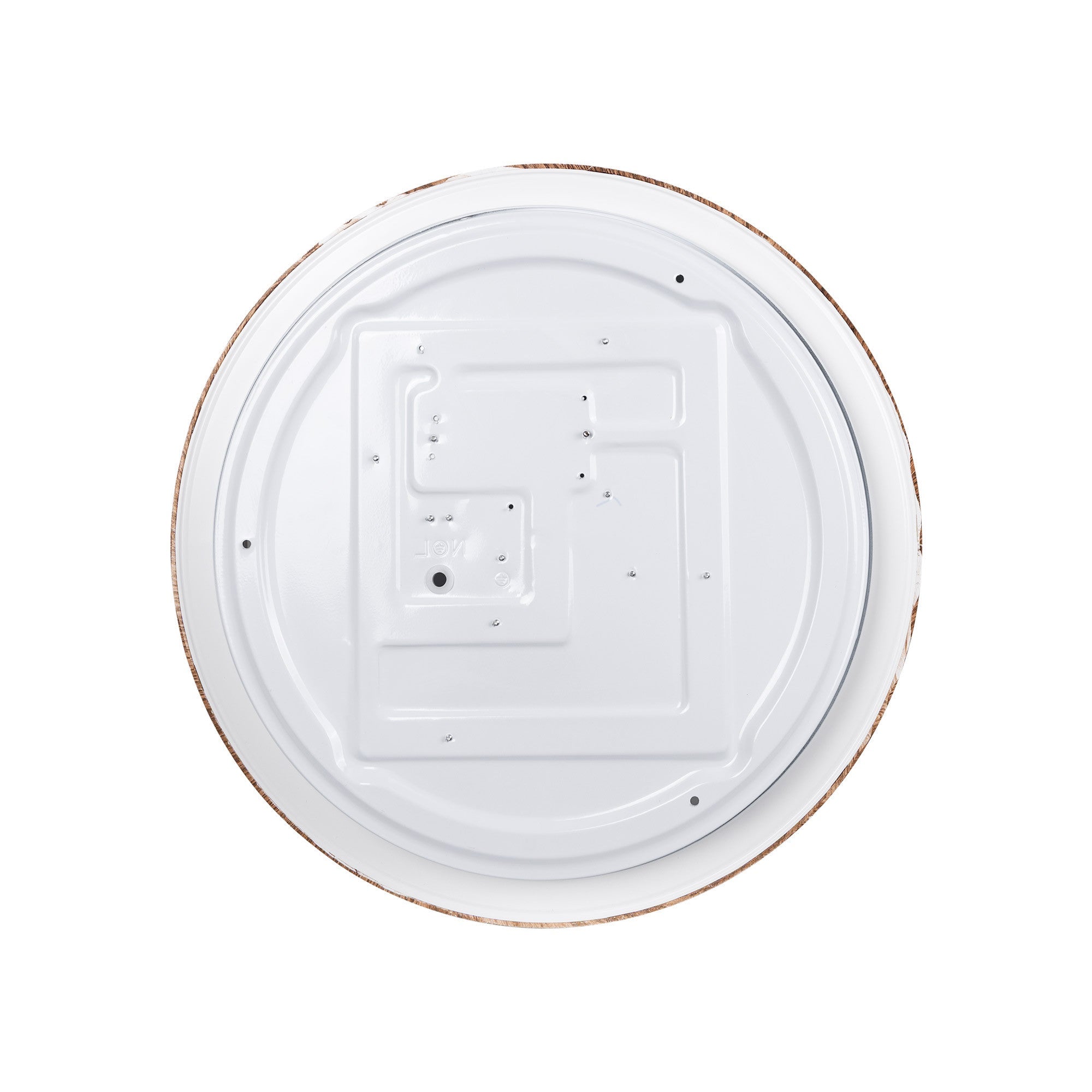 Lámpara de techo LED CCT tipo plafón - 36W - Efecto madera - Ø50cm