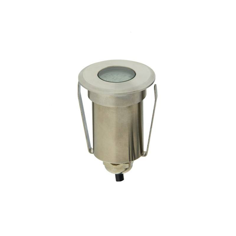 Foco LED RGB empotrable en suelo 3W 12V-DC IP67