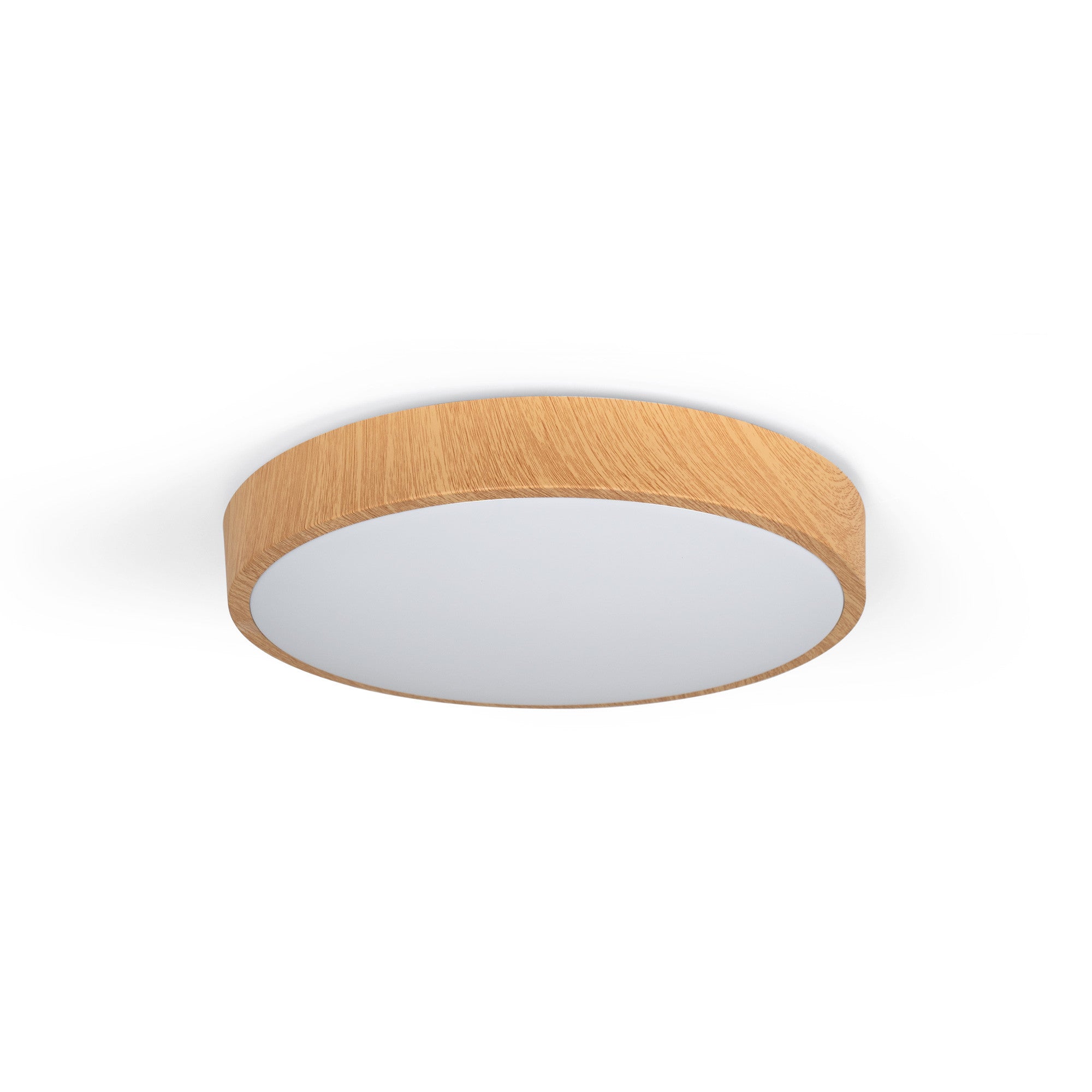 Plafón de techo LED CCT - 24W - Color madera - Ø40cm