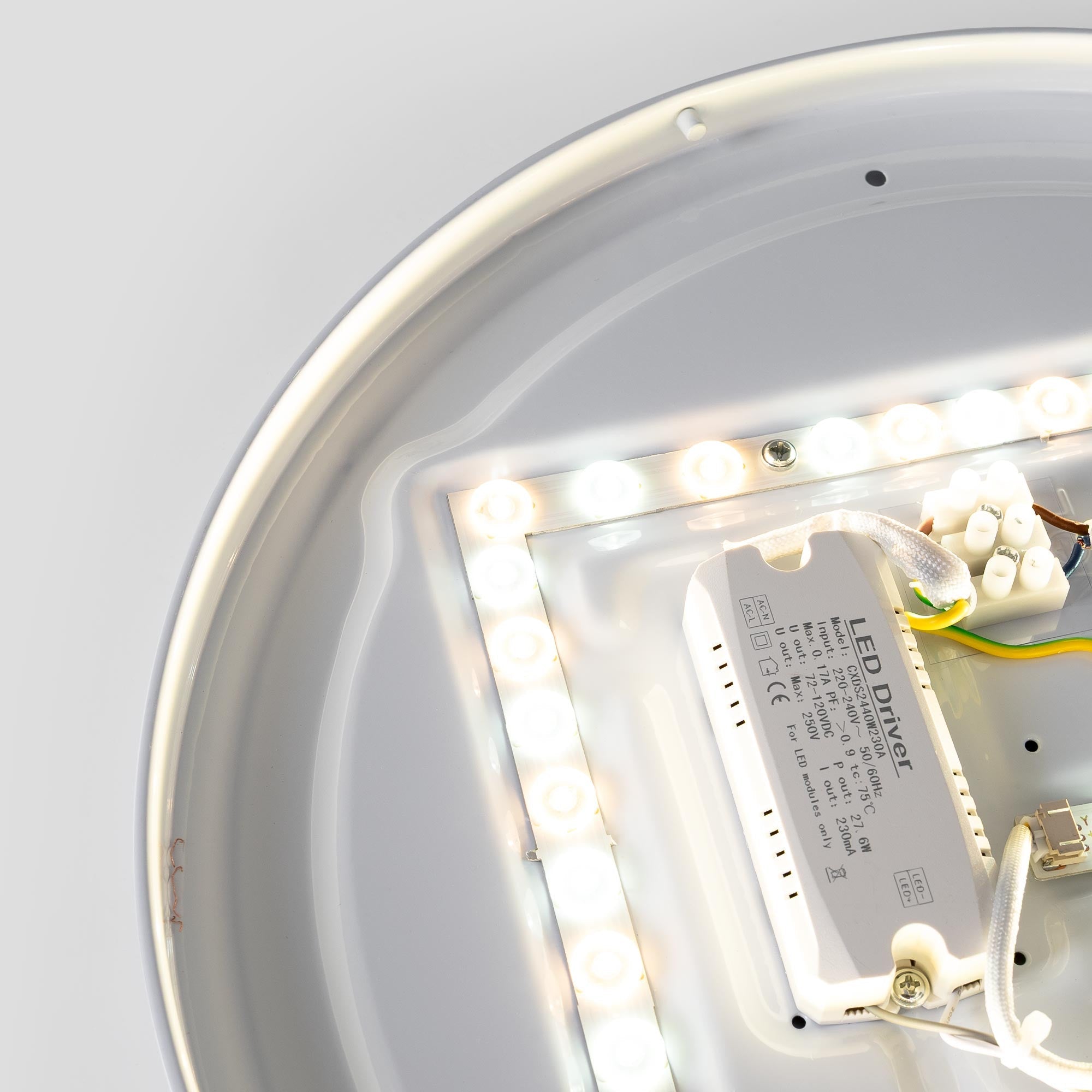 Plafón de techo LED CCT - 24W - Color madera - Ø40cm