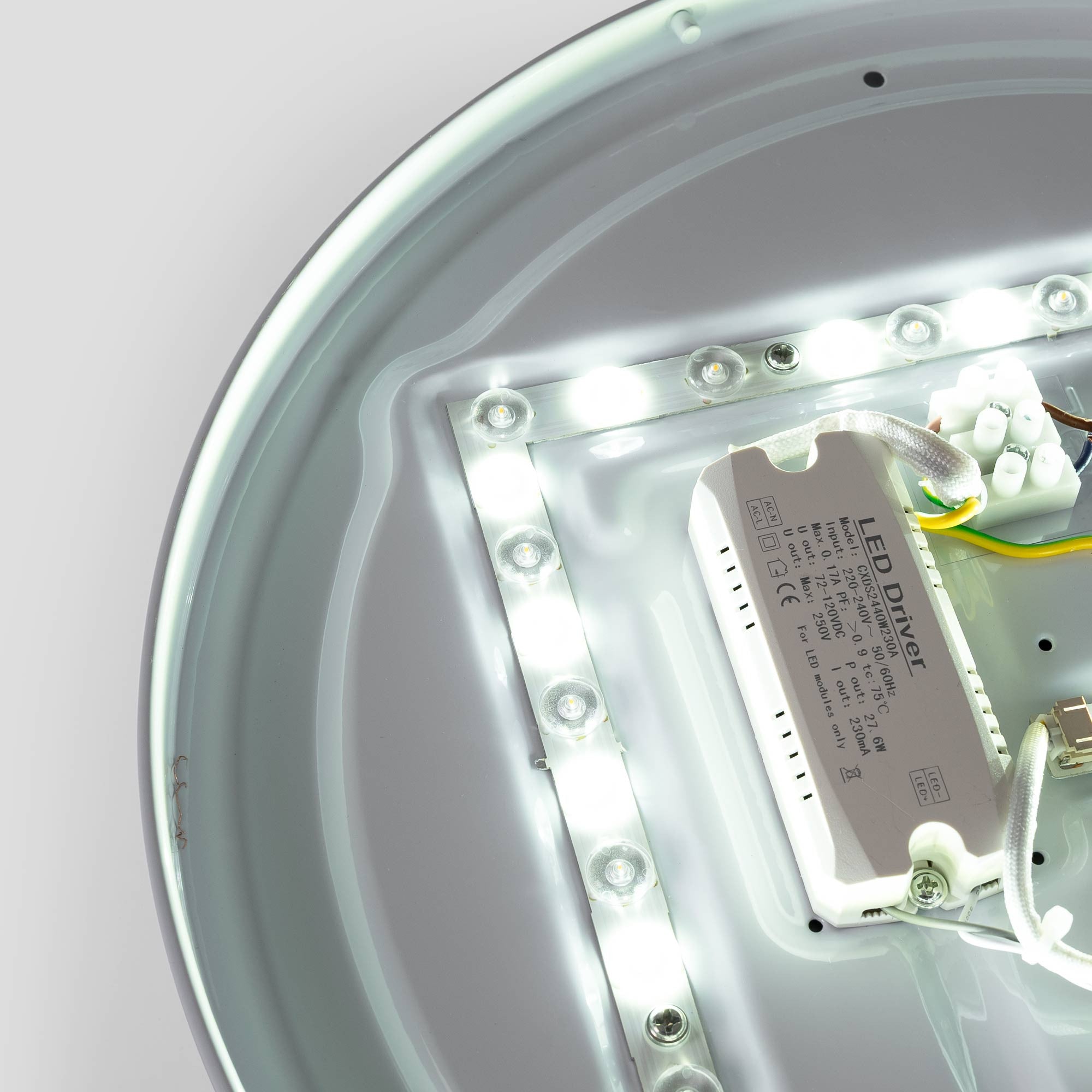 Plafón de techo LED CCT - 24W - Color madera - Ø40cm