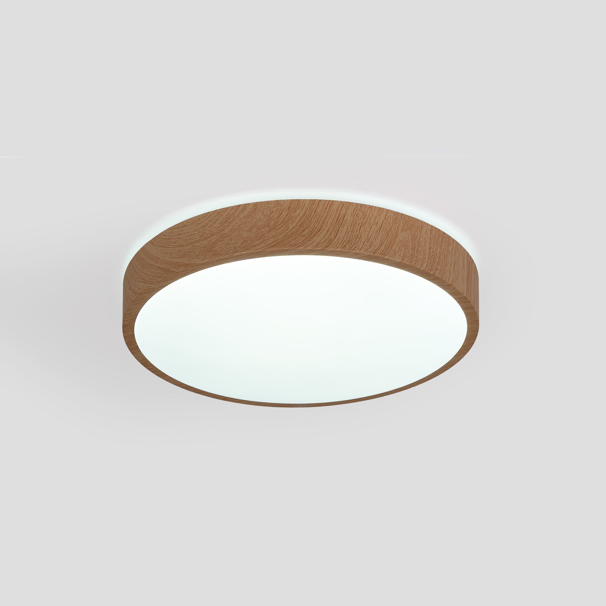 Plafón de techo LED CCT - 24W - Color madera - Ø40cm