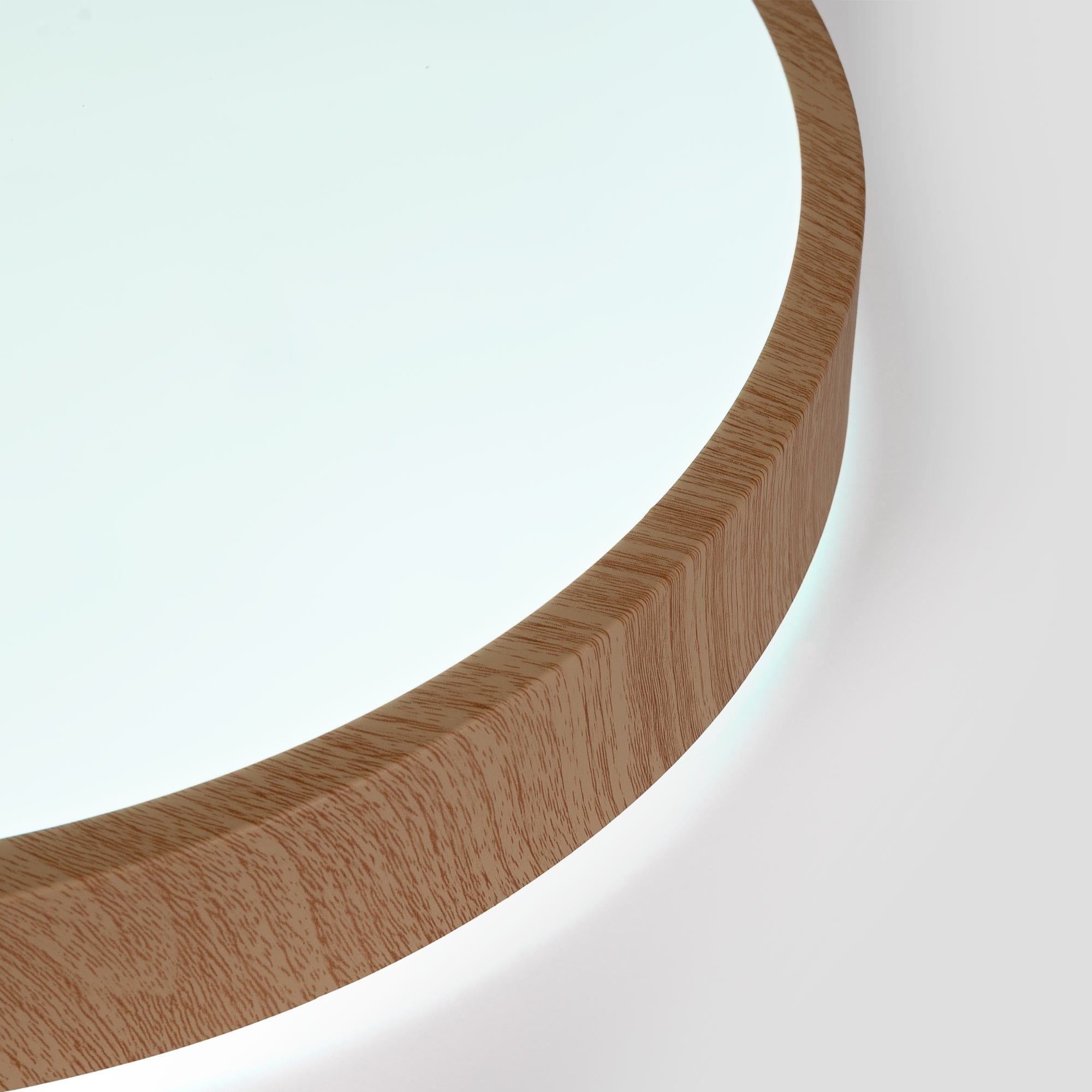 Plafón de techo LED CCT - 24W - Color madera - Ø40cm