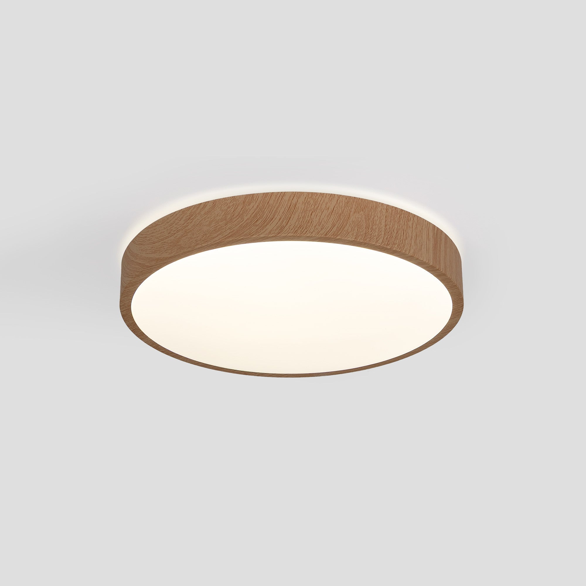 Plafón de techo LED CCT - 24W - Color madera - Ø40cm
