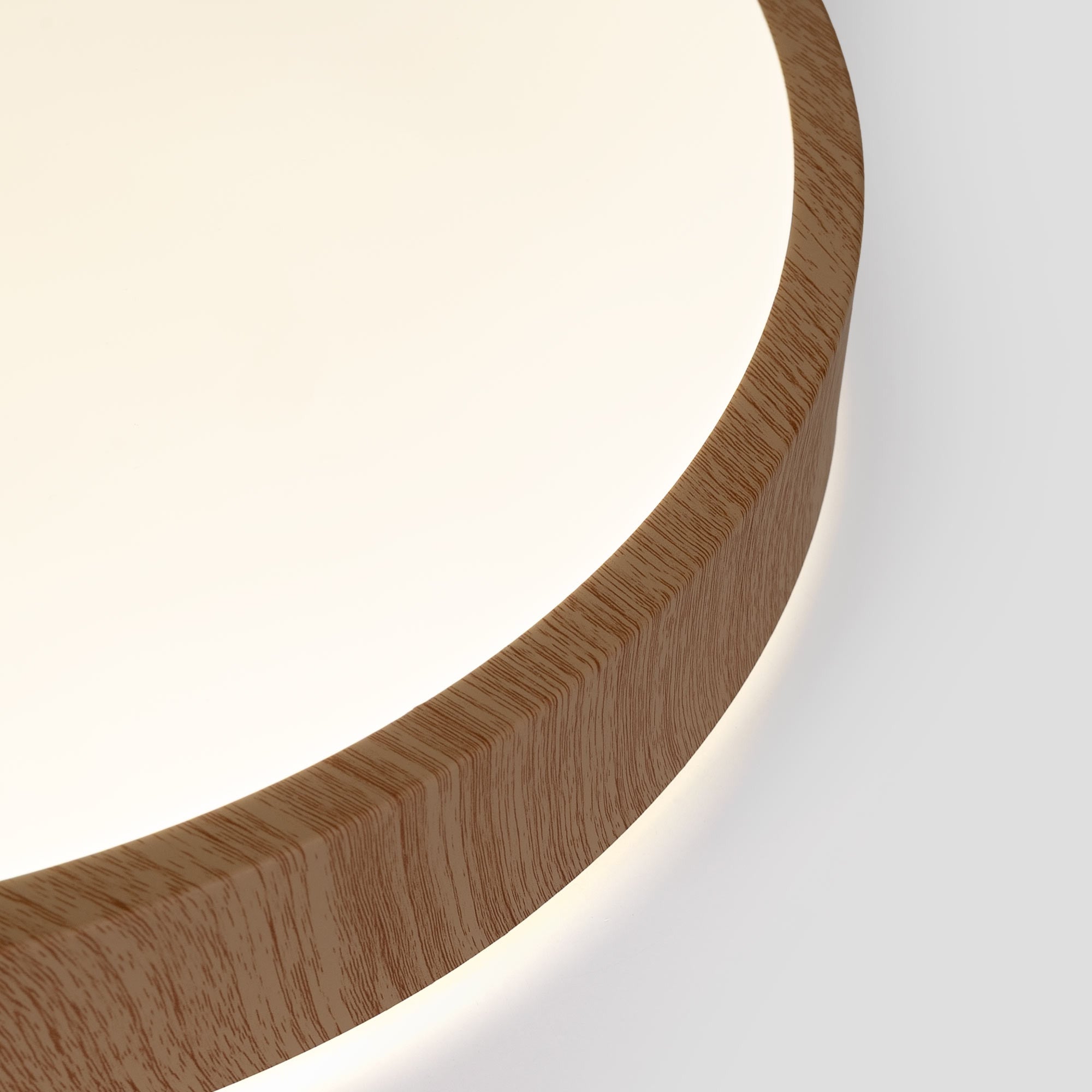 Plafón de techo LED CCT - 24W - Color madera - Ø40cm