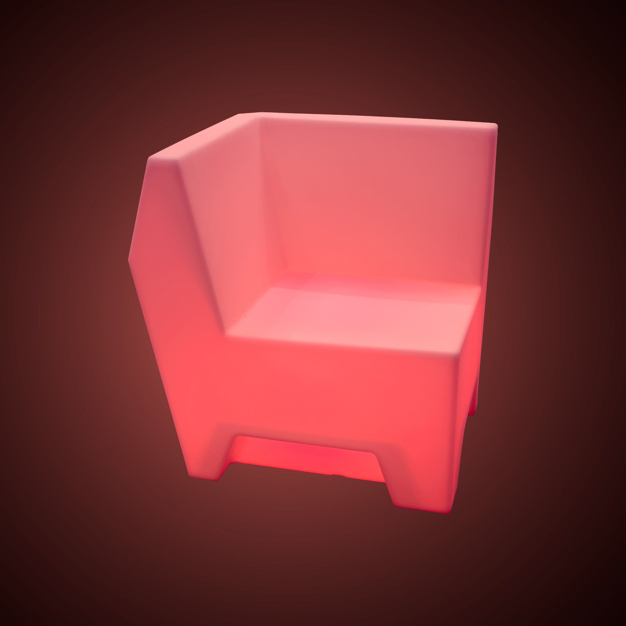 Asiento luminoso LED RGBW - 16W - Recargable - IP65