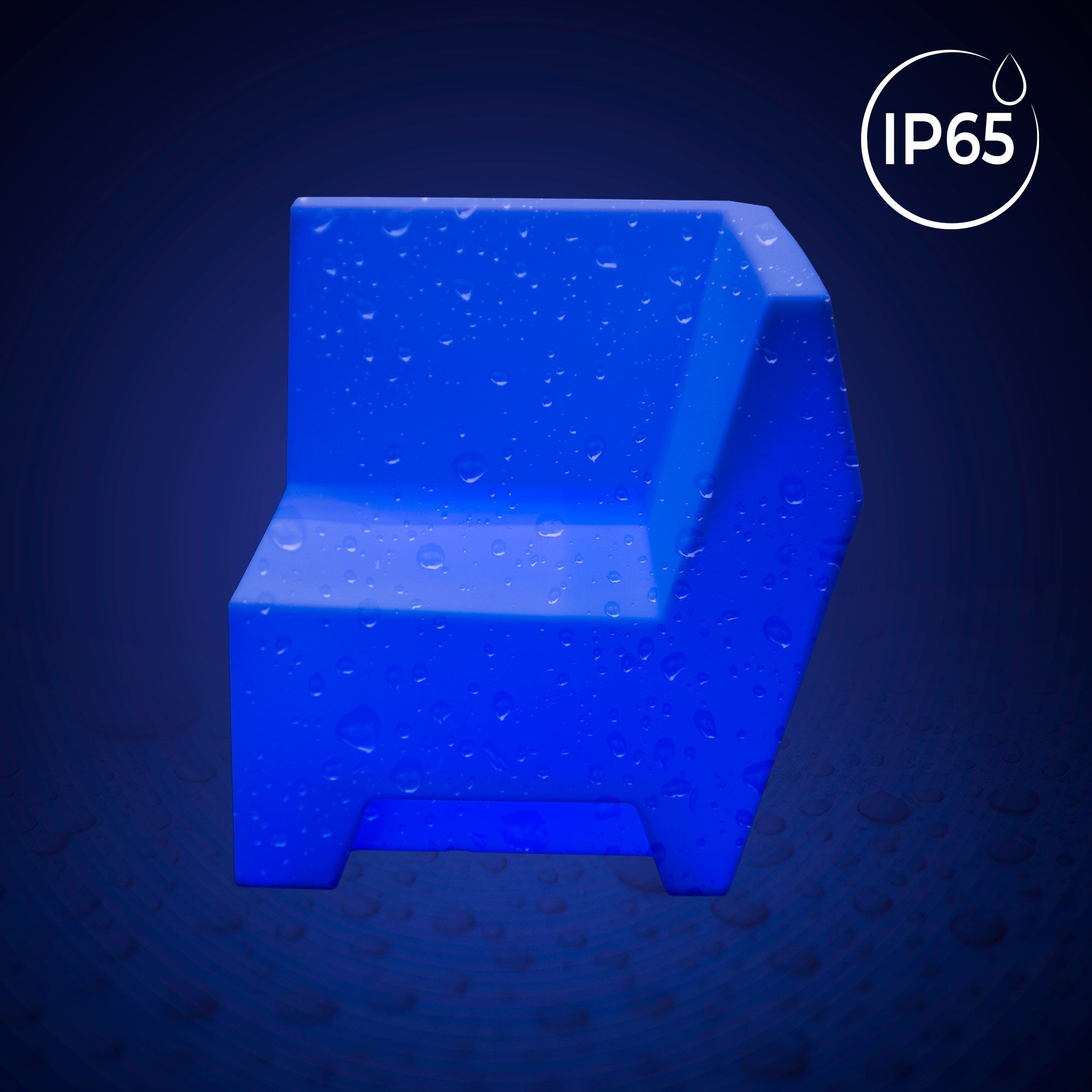 Asiento luminoso LED RGBW - 16W - Recargable - IP65