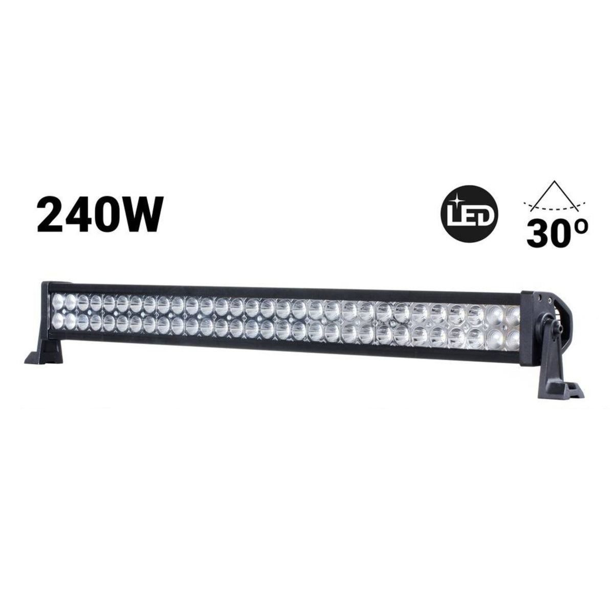 Barra LED 4x4 todoterreno - 240W - 10-40V DC - 42 Pulgadas - 16.000 lm - Ángulo 30º