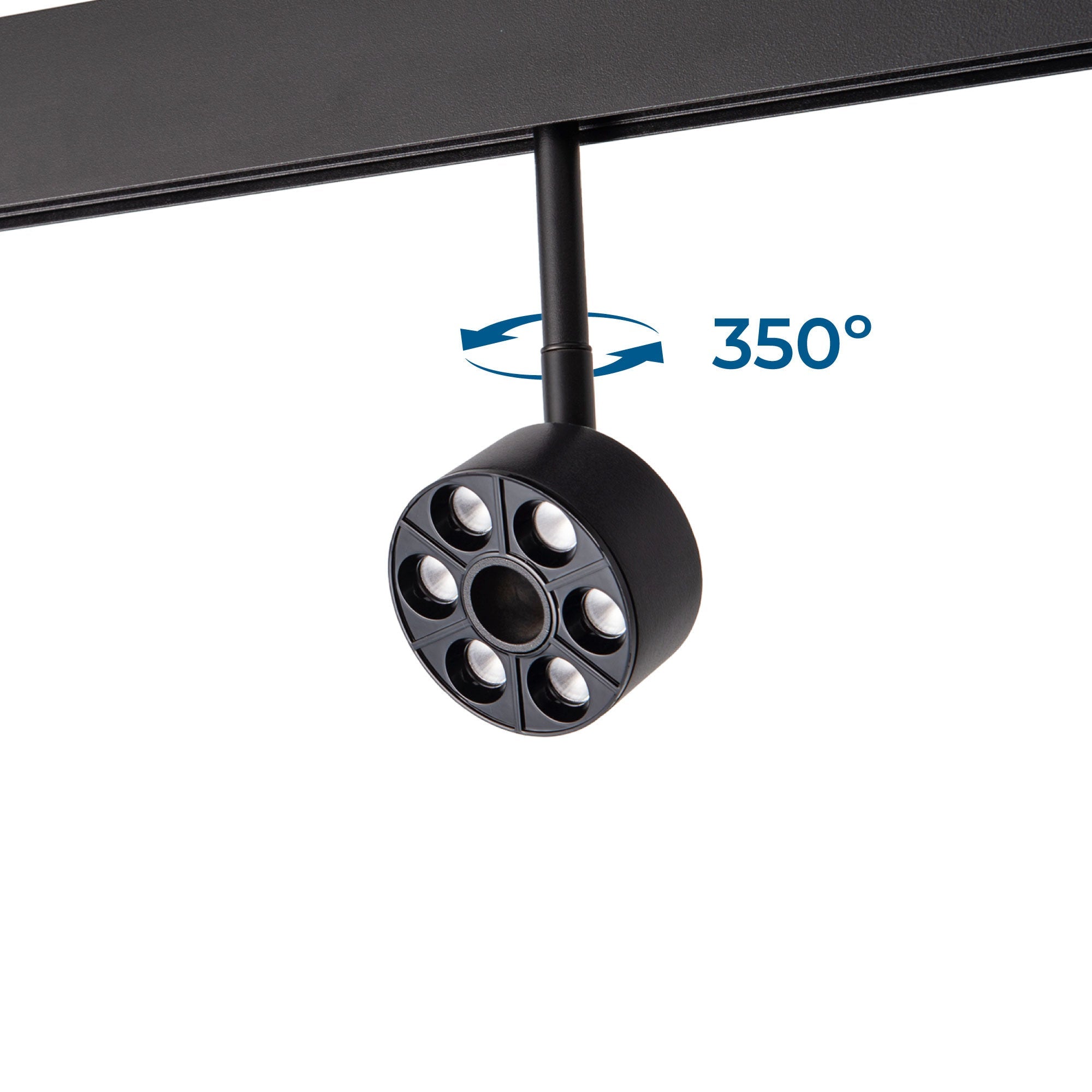 Luminaria circular LED para carril magnético 48V - Ø7cm - 6W - CRI90 - UGR18 - OSRAM