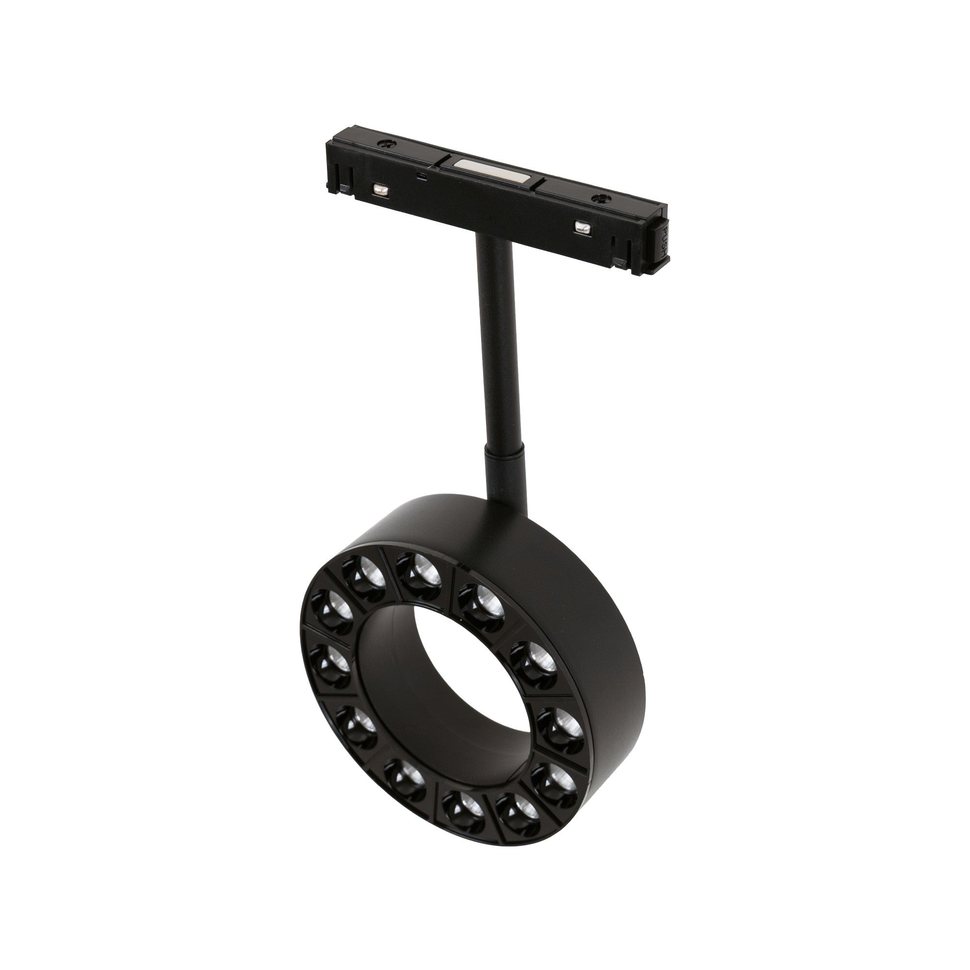 Luminaria circular LED para carril magnético 48V - Ø11,5cm - 12W - CRI90 - UGR18 - OSRAM
