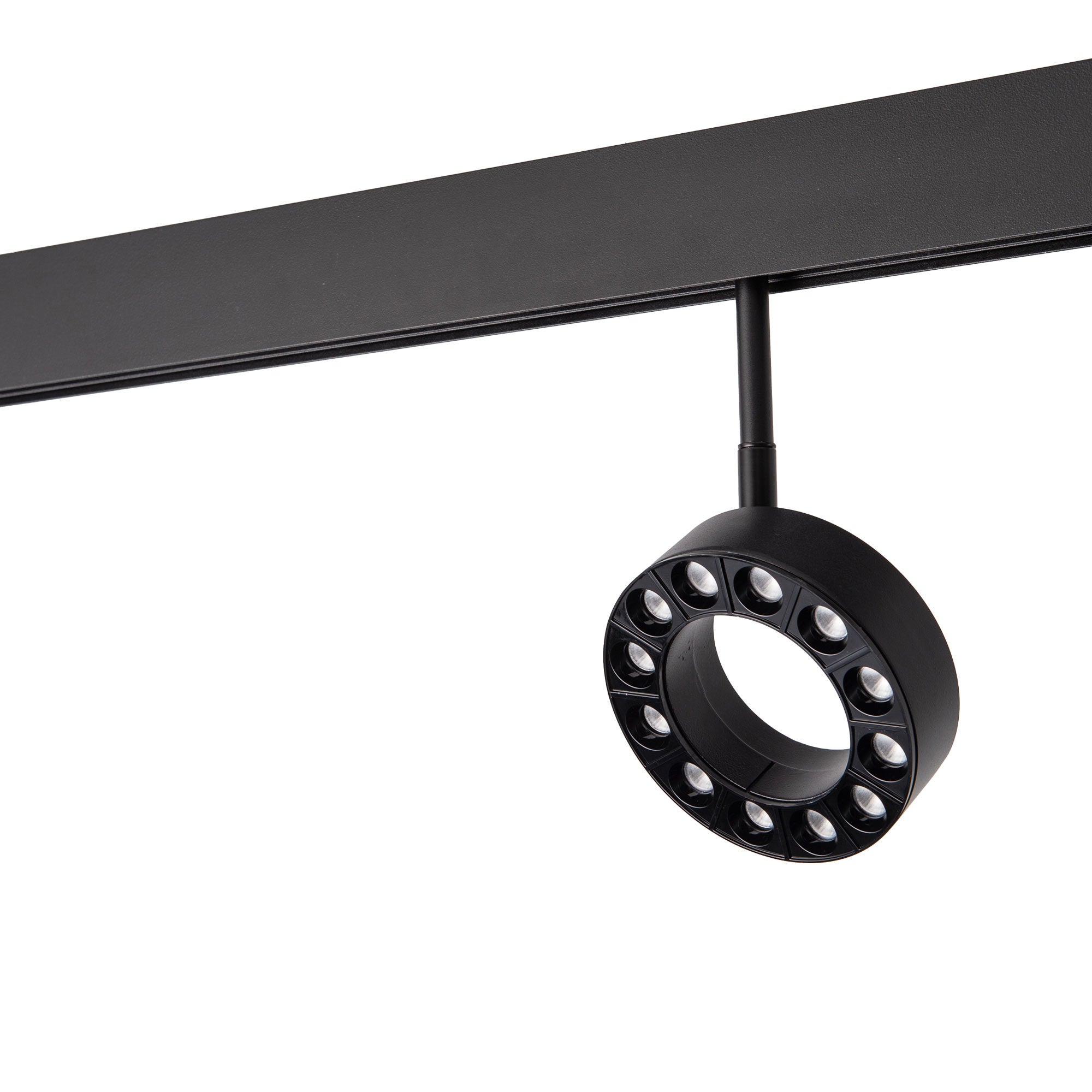 Luminaria circular LED para carril magnético 48V - Ø11,5cm - 12W - CRI90 - UGR18 - OSRAM