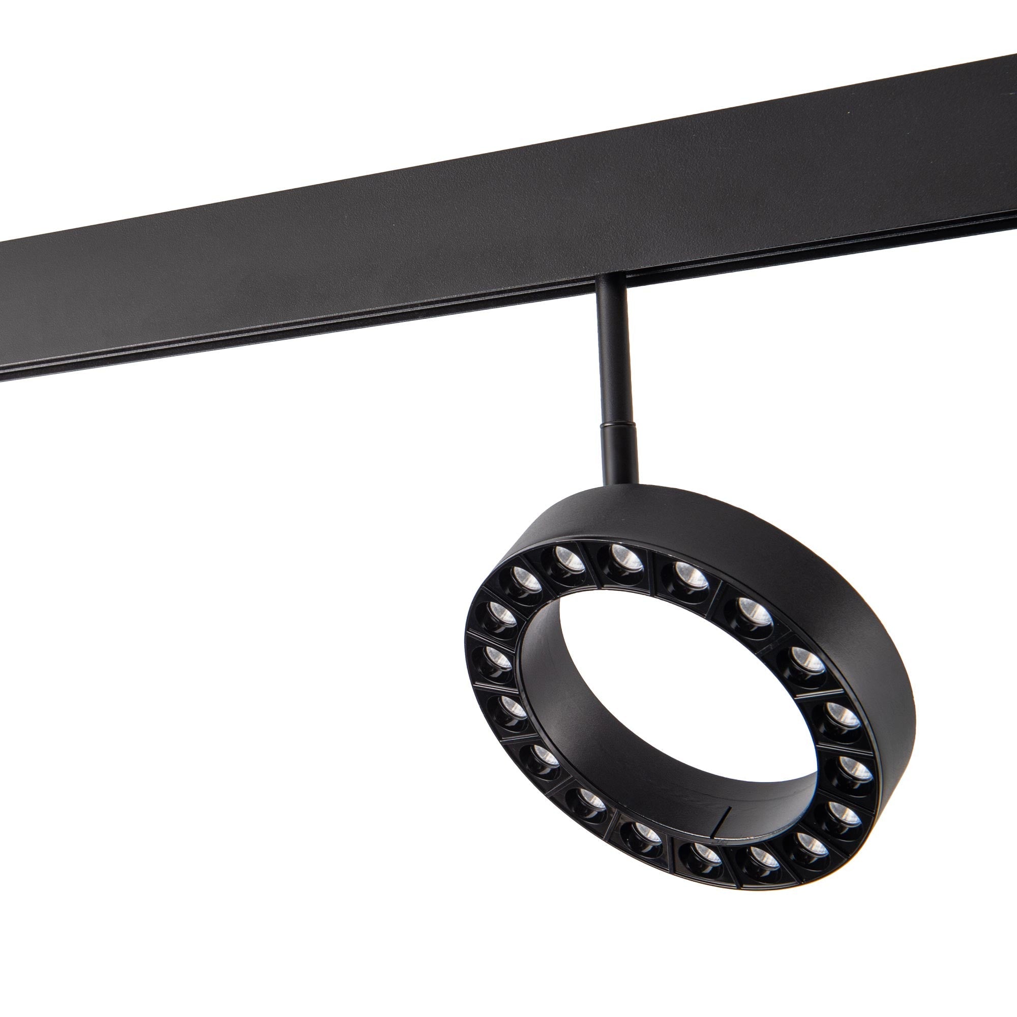 Luminaria circular LED para carril magnético 48V - Ø16cm - 18W - CRI90 - UGR18 - OSRAM