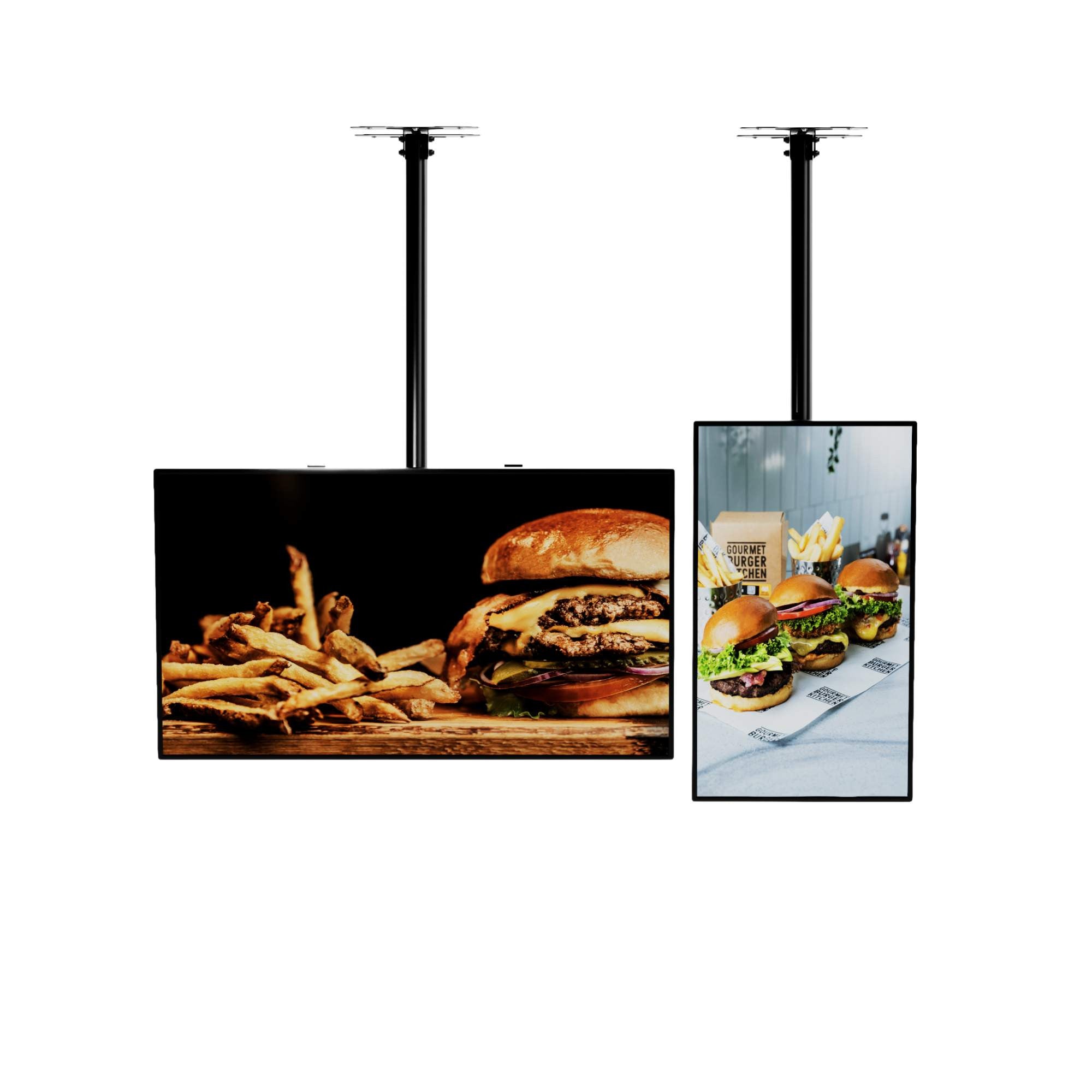 Pantalla LCD 32" - 500 nits - FULL HD  – Menús y Señalización Digital - Soporte de techo