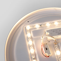 Plafón de techo LED CCT - 24W - Efecto lateral - Color madera Ø40cm