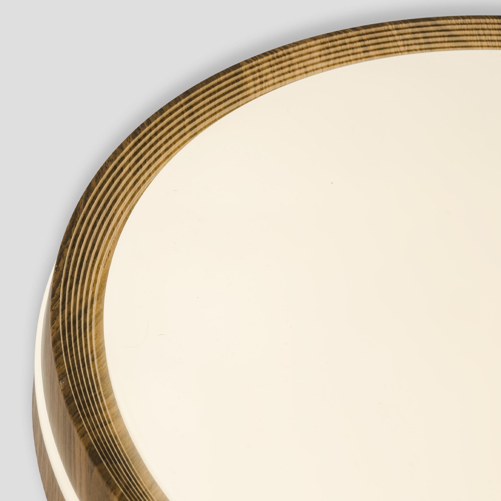Plafón de techo LED CCT - 24W - Efecto lateral - Color madera Ø40cm