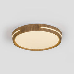 Plafón de techo LED CCT - 24W - Efecto lateral - Color madera Ø40cm