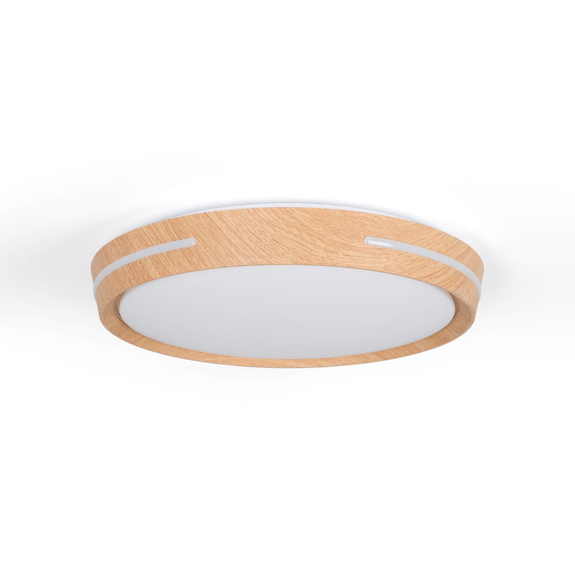 Plafón de techo LED CCT - 24W - Efecto lateral - Color madera Ø40cm