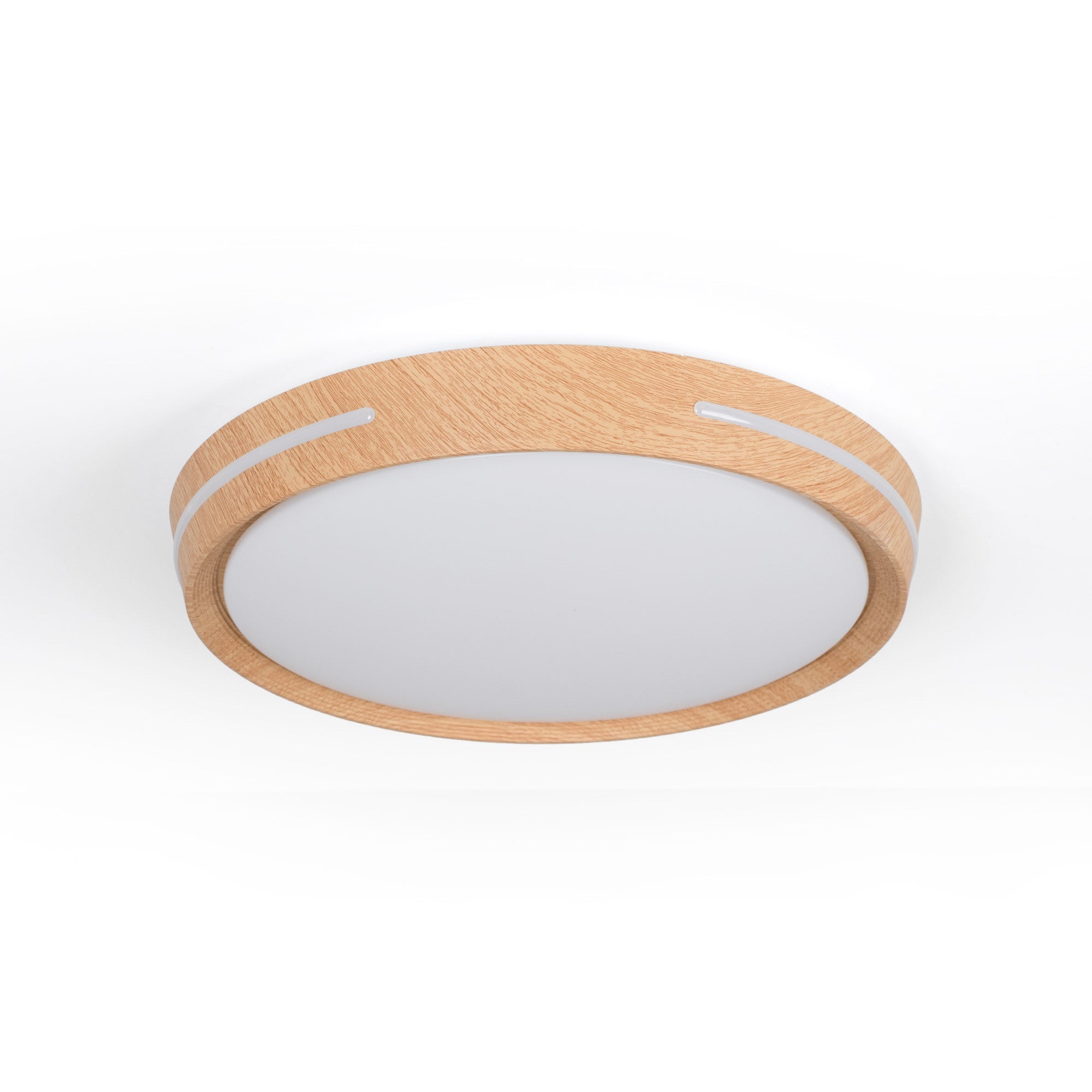 Plafón de techo LED CCT - 24W - Efecto lateral - Color madera Ø40cm