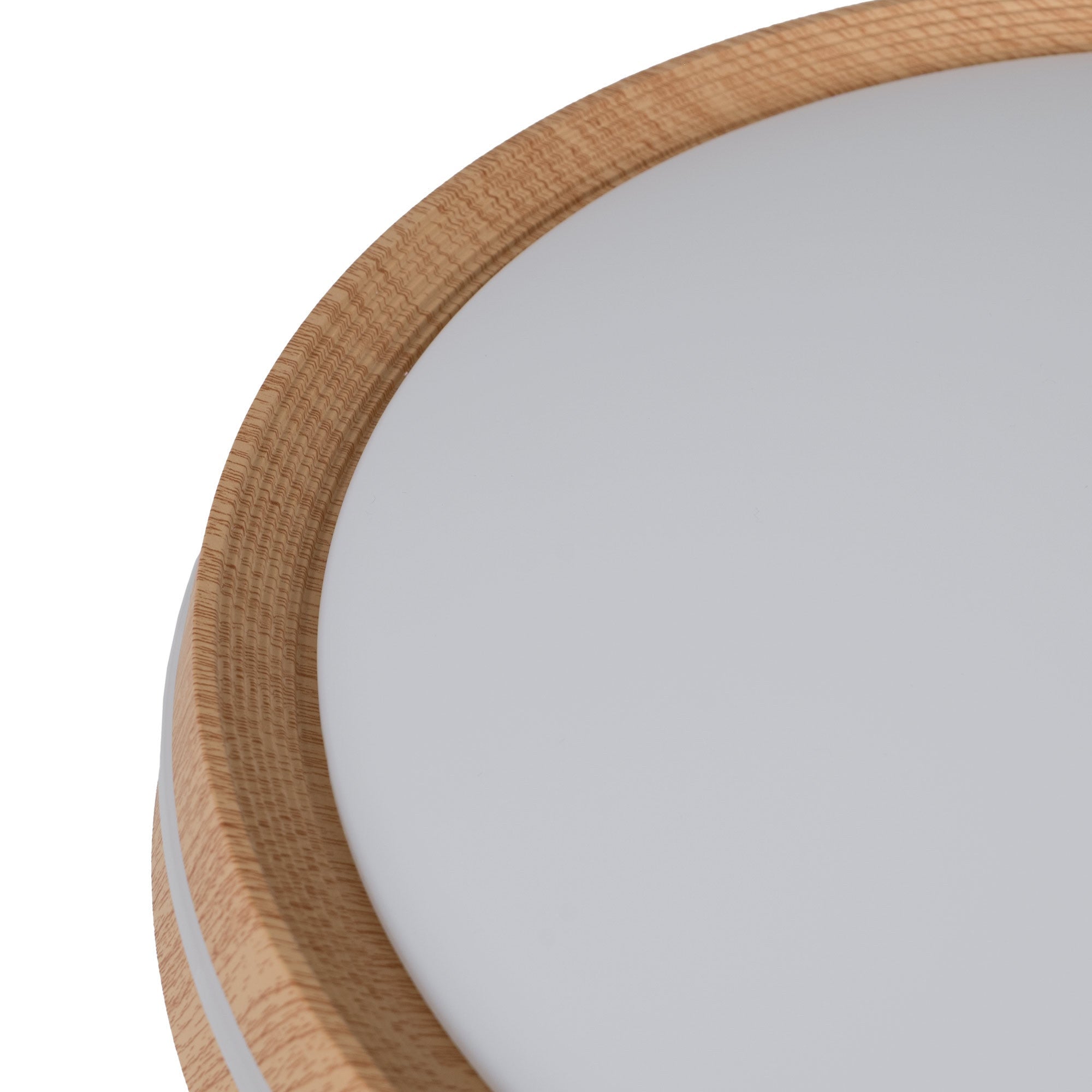 Plafón de techo LED CCT - 24W - Efecto lateral - Color madera Ø40cm