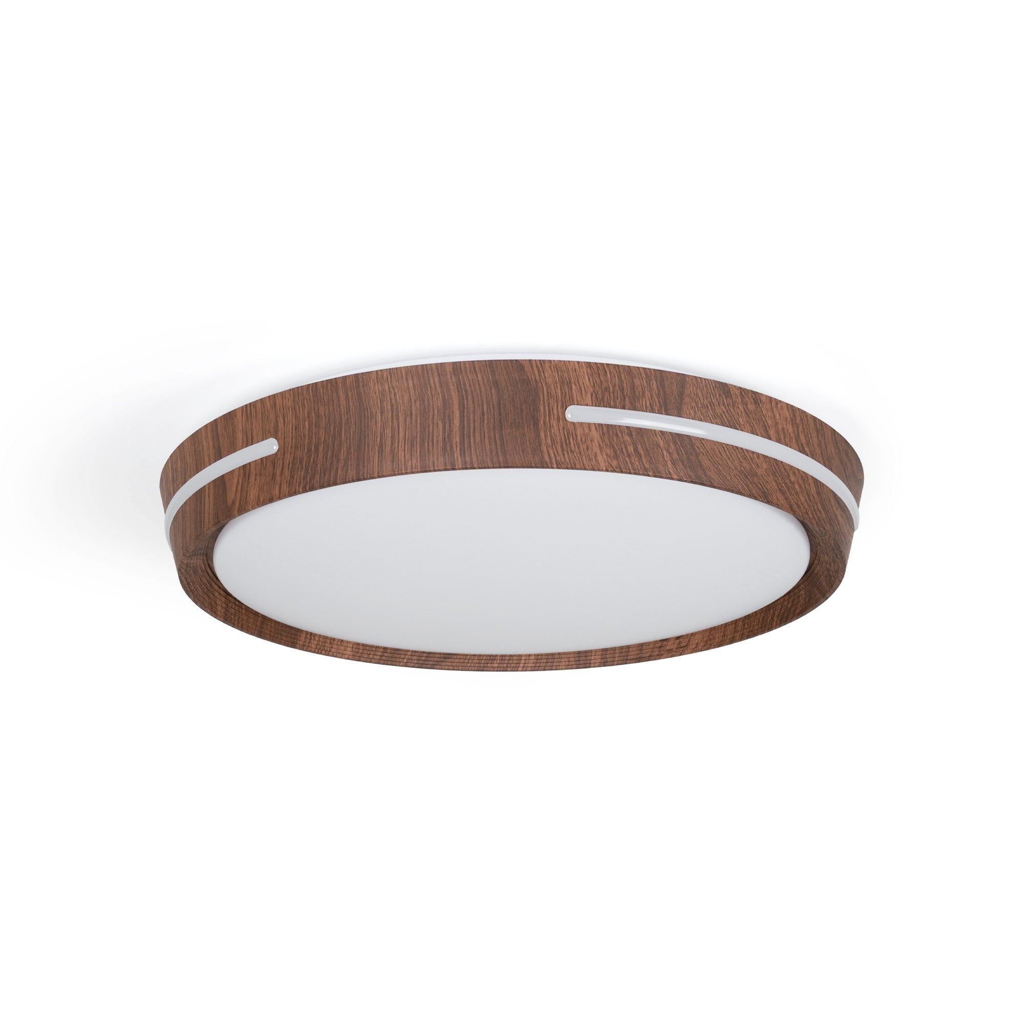 Plafón de techo LED CCT - 24W - Efecto lateral - Color madera Ø40cm