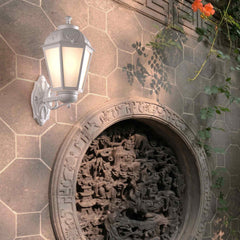Aplique de pared tipo farol FUMAGALLI "BISSO/SABA" - E27 - IP55