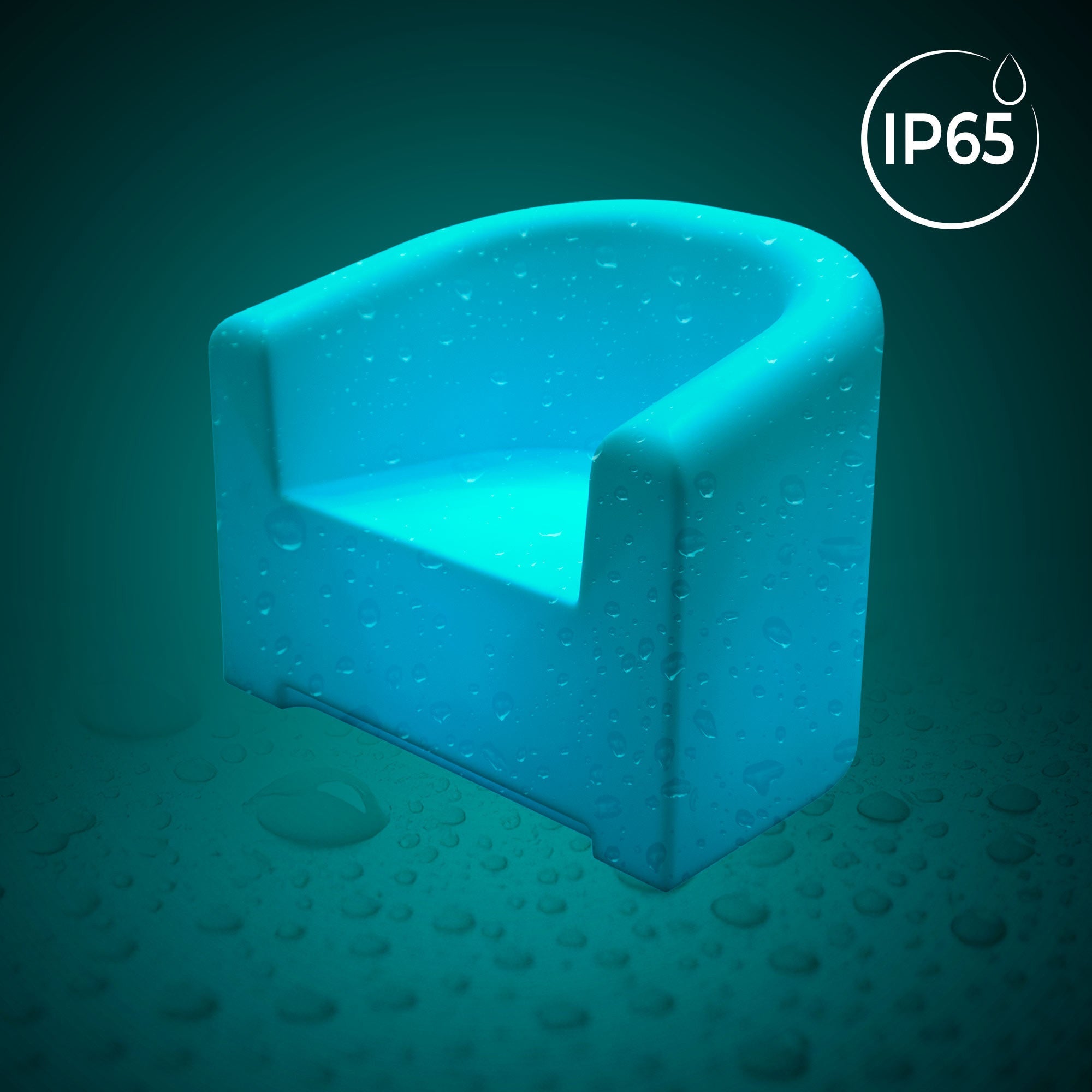 Sillón luminoso LED RGBW - 16W - Recargable
