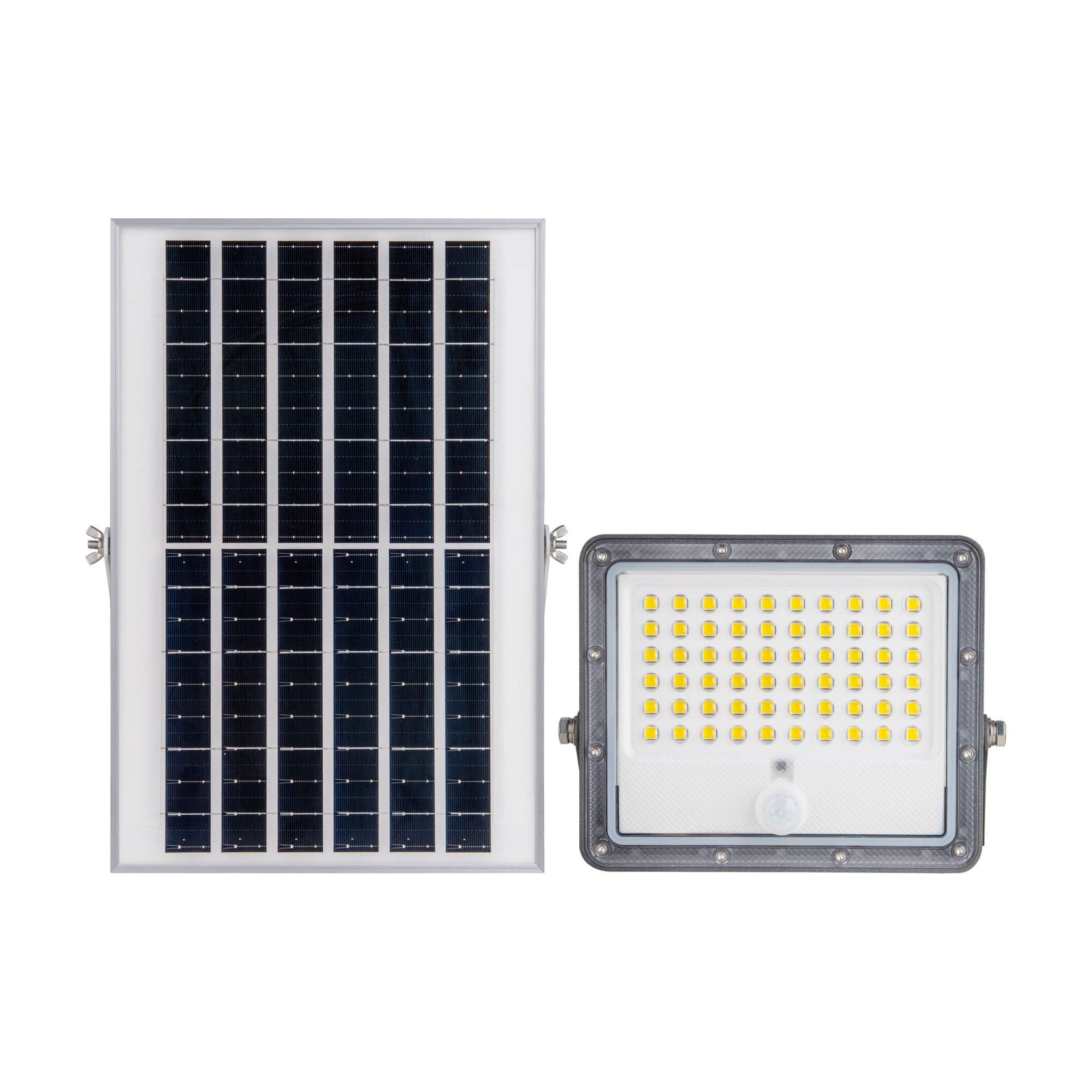 Proyector solar de seguridad 32W - Sensor PIR y mando a distancia - 4000K - IP65