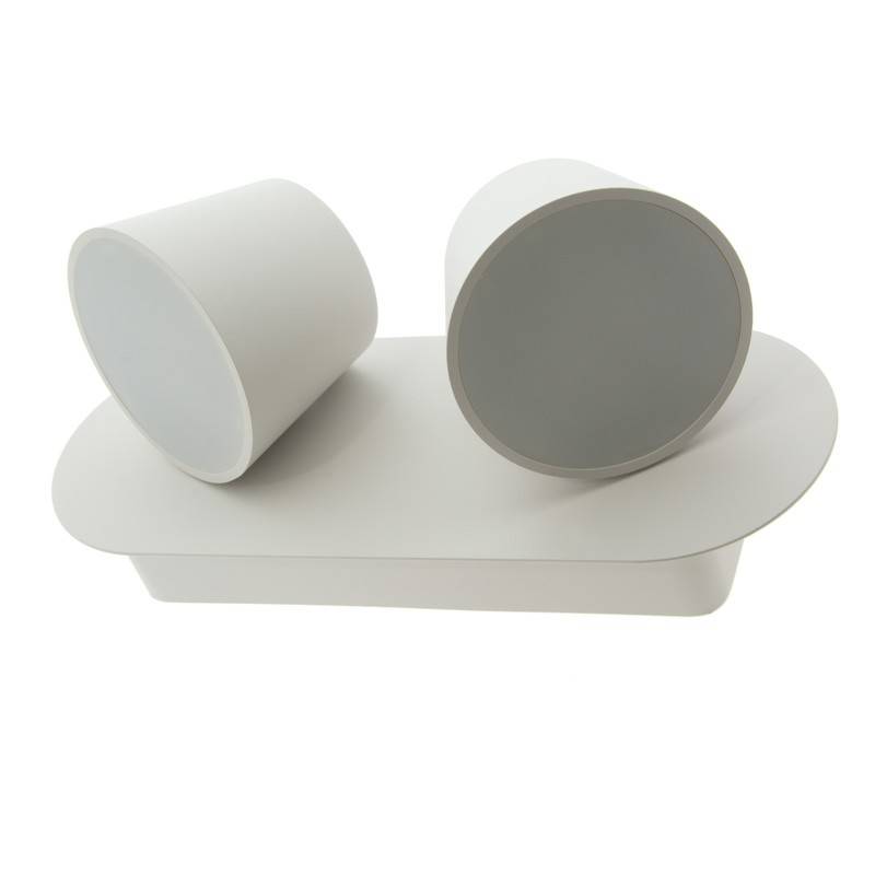 Aplique de pared LED doble "KOP-2" orientable 12W