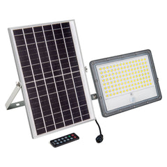 Proyector solar de seguridad 16W - Sensor PIR y mando a distancia - 4000K - IP65
