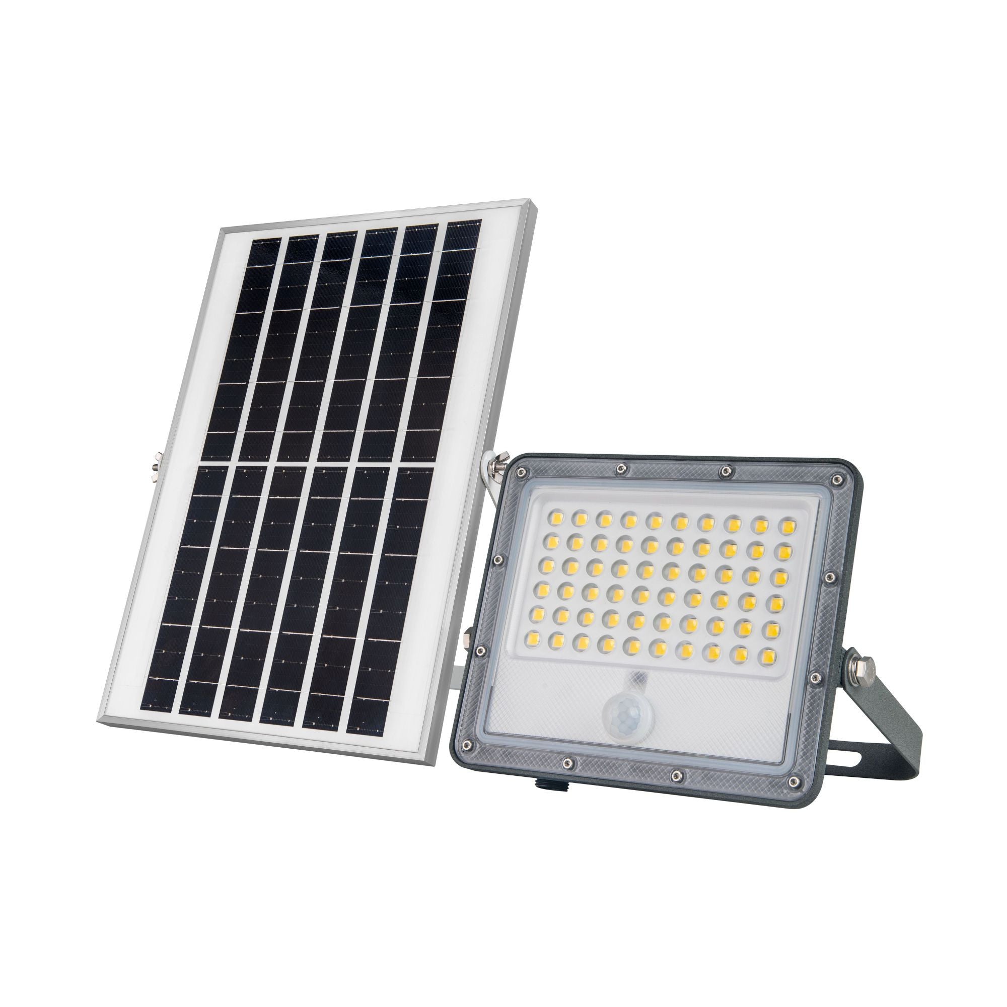 Proyector solar de seguridad 12W - Sensor PIR y mando a distancia - 4000K - IP65