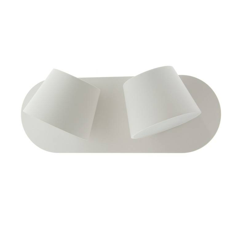 Aplique de pared LED doble "KOP-2" orientable 12W