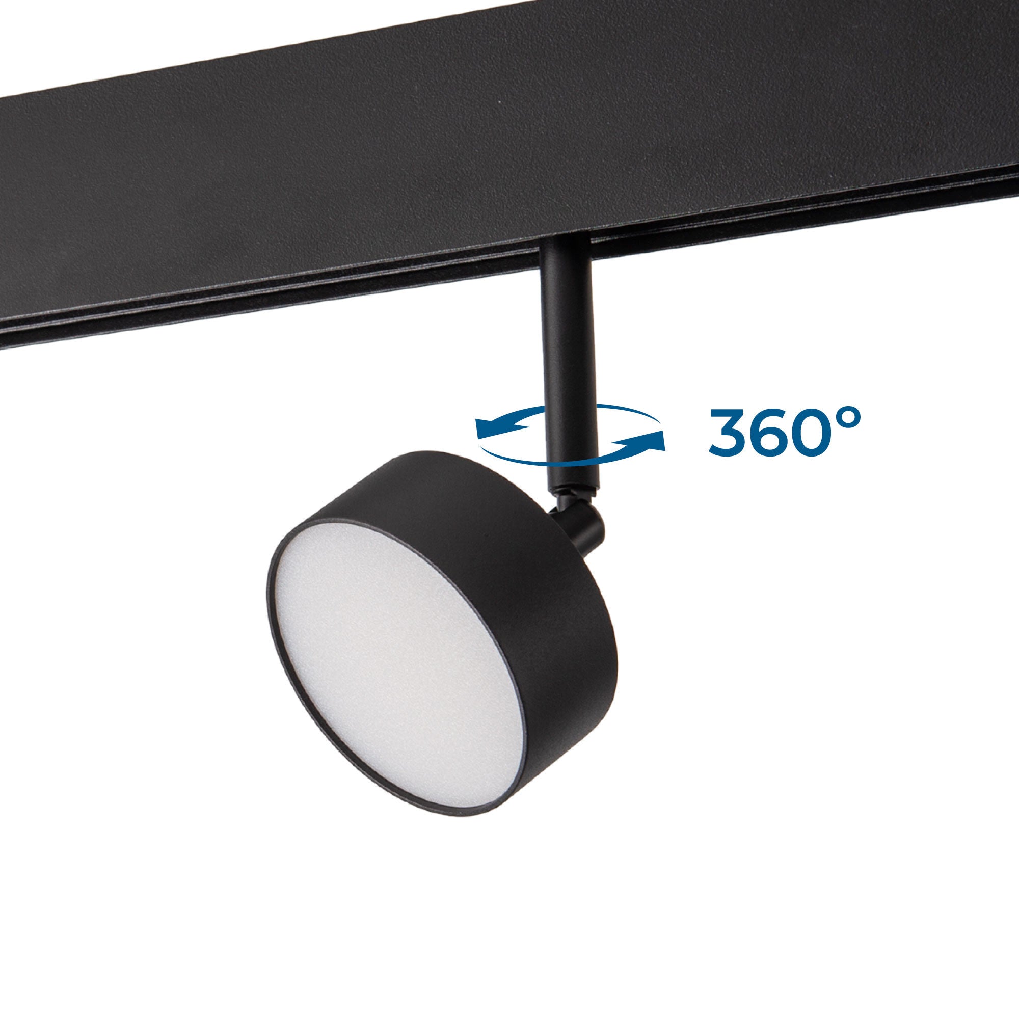 Luminaria circular LED para carril magnético 48V - 9W - Ø7.5cm - CRI90 - Chip OSRAM
