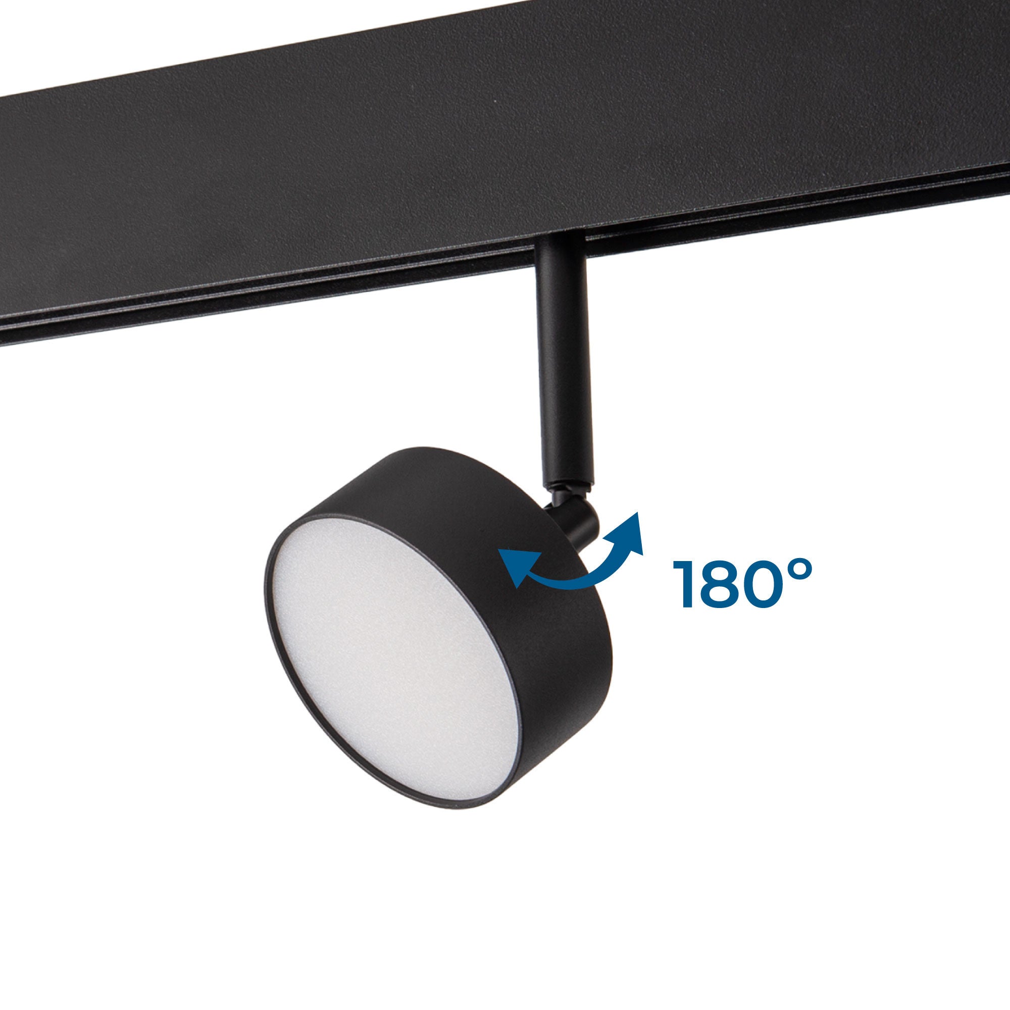 Luminaria circular LED para carril magnético 48V - 9W - Ø7.5cm - CRI90 - Chip OSRAM