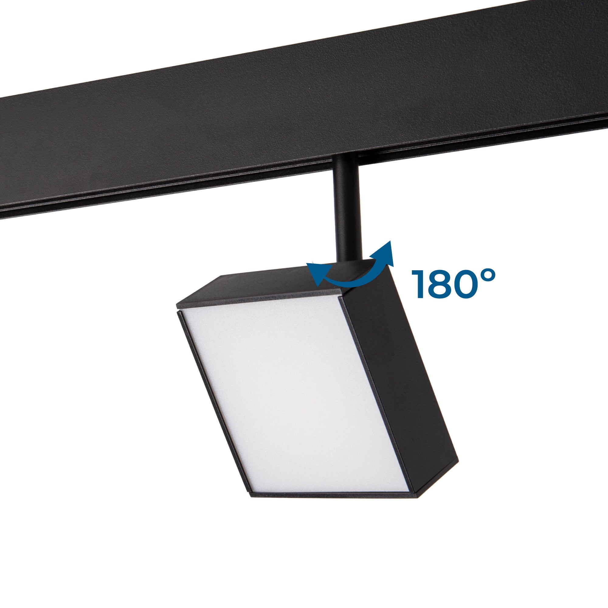 Luminaria cuadrada LED para carril magnético 48V - 9W - CRI90 - Chip OSRAM