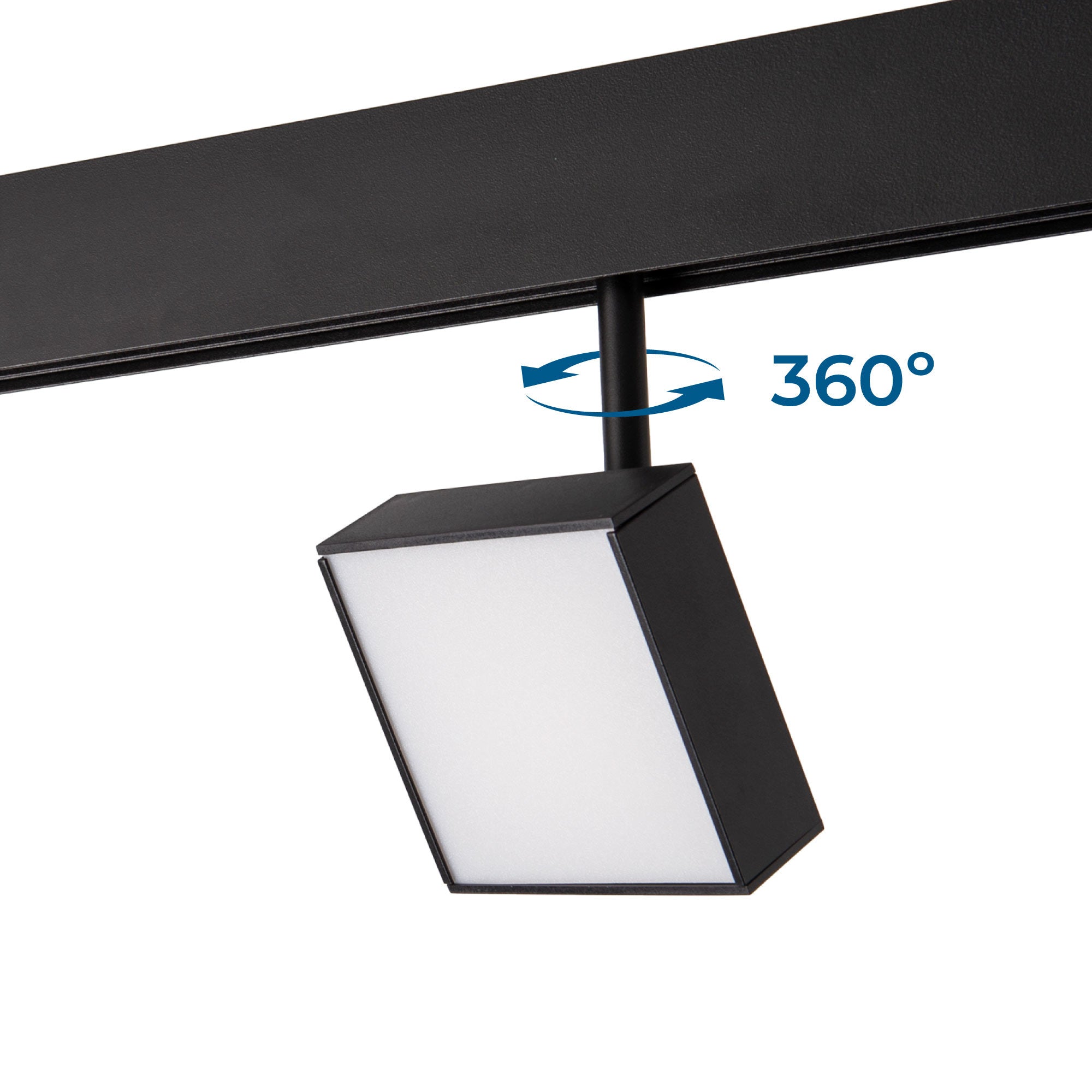 Luminaria cuadrada LED para carril magnético 48V - 9W - CRI90 - Chip OSRAM