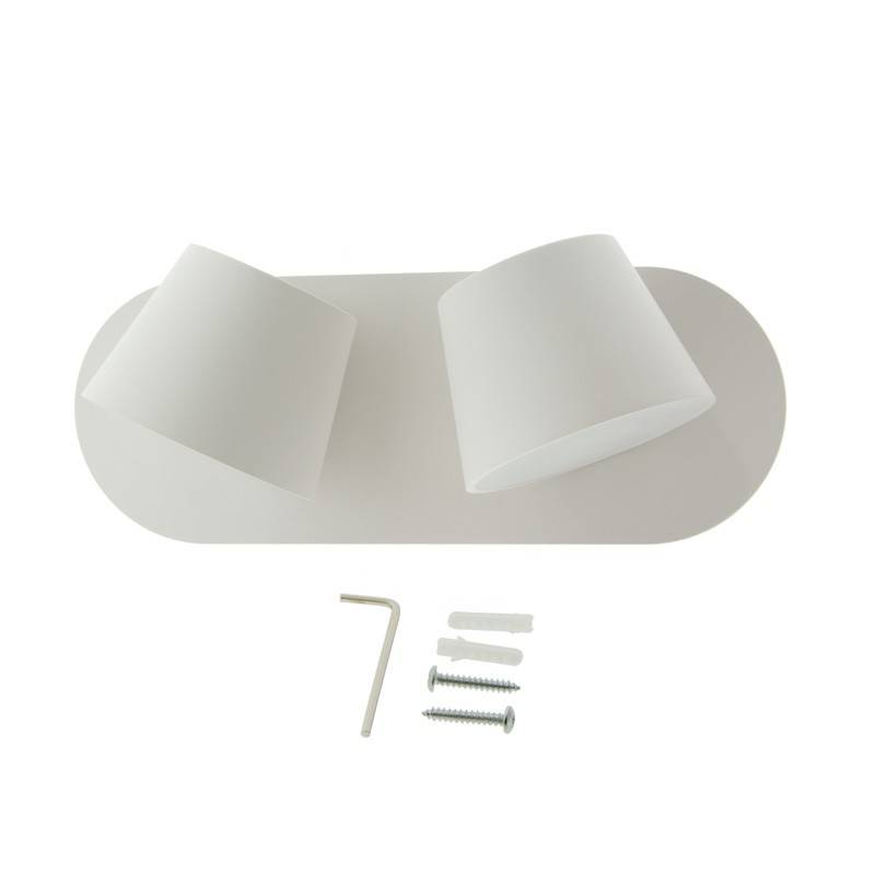 Aplique de pared LED doble "KOP-2" orientable 12W