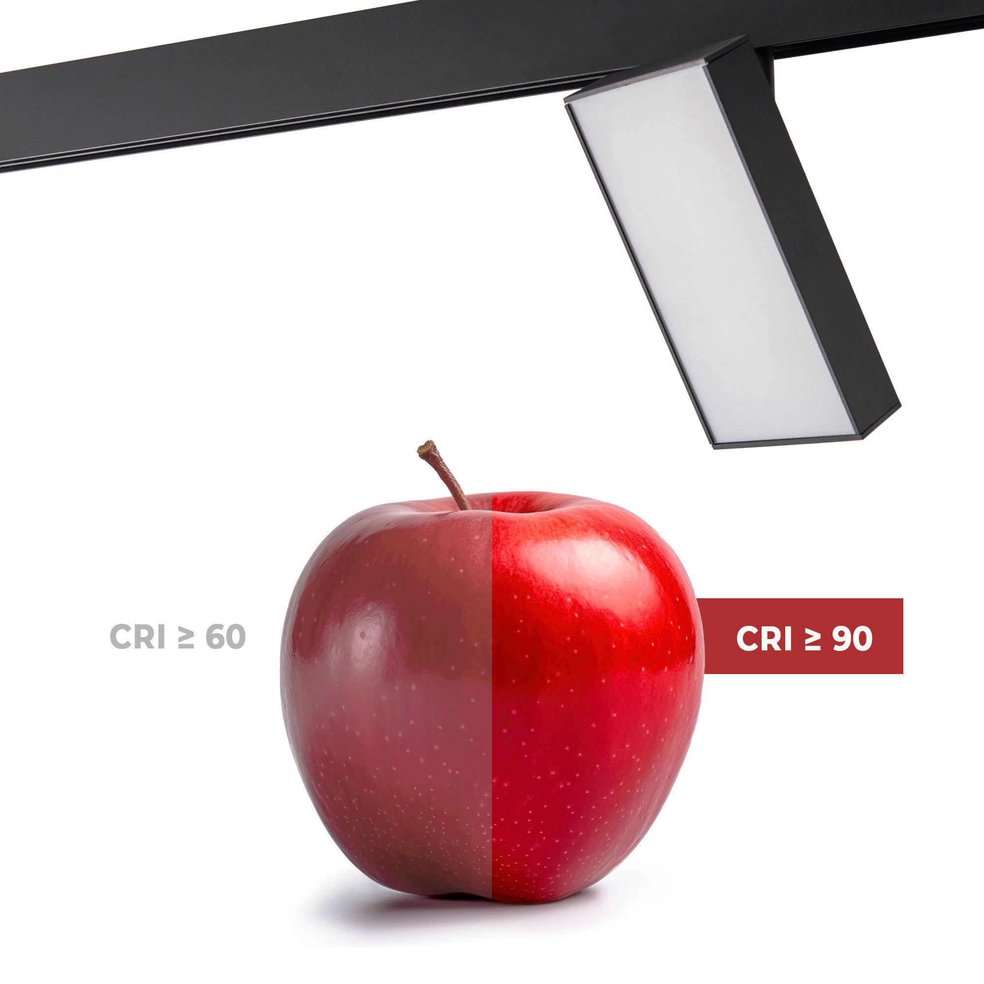 Luminaria cuadrada LED para carril magnético 48V - 18W - CRI90 - OSRAM