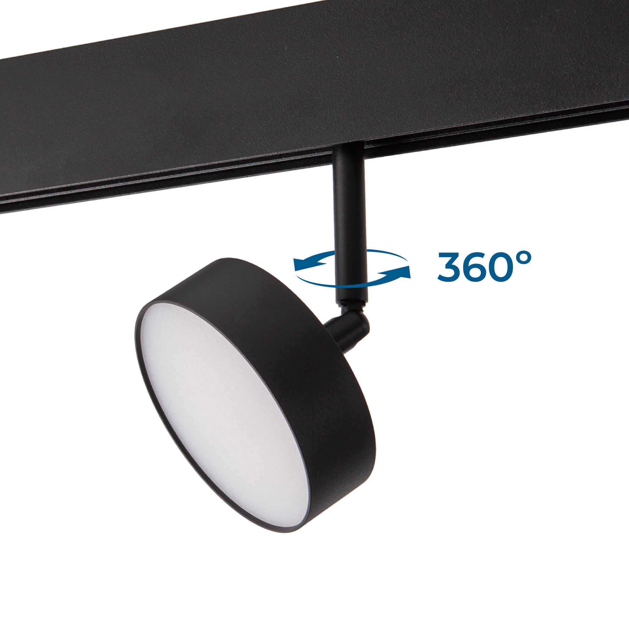 Luminaria circular LED para carril magnético 48V - Ø9.5cm - 12W - CRI90 - OSRAM