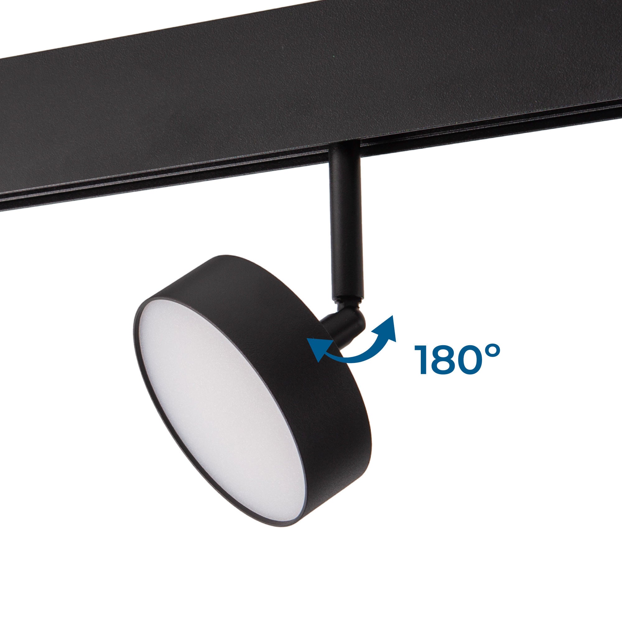 Luminaria circular LED para carril magnético 48V - Ø9.5cm - 12W - CRI90 - OSRAM